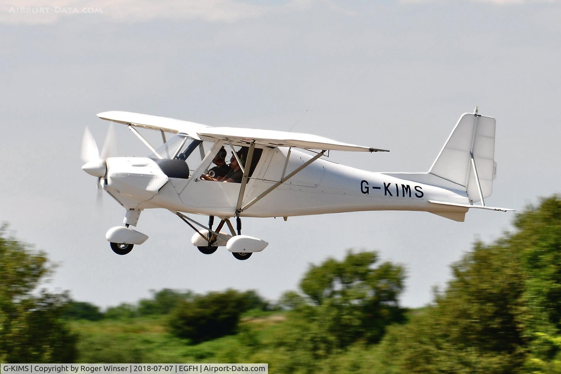 G-KIMS, 2017 Comco Ikarus C42 FB100 C/N 1704-7497, Resident C.42 operated by Gower Flight Centre departing Runway 22.