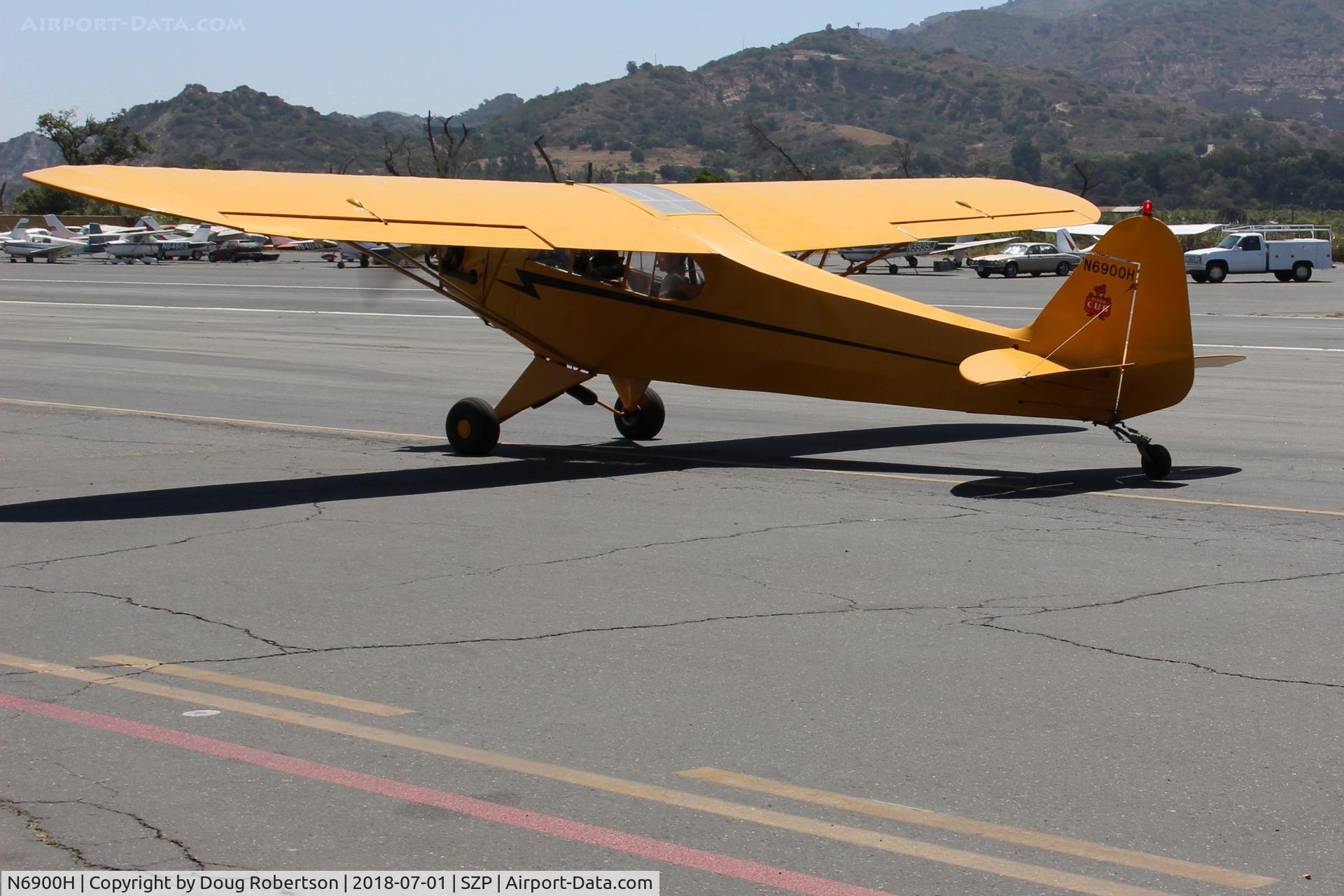 N6900H, 1946 Piper J3C-65 Cub Cub C/N 20129, 1946 Piper J3C-65 CUB, Lycoming O-290 135 Hp upgrade, taxi back