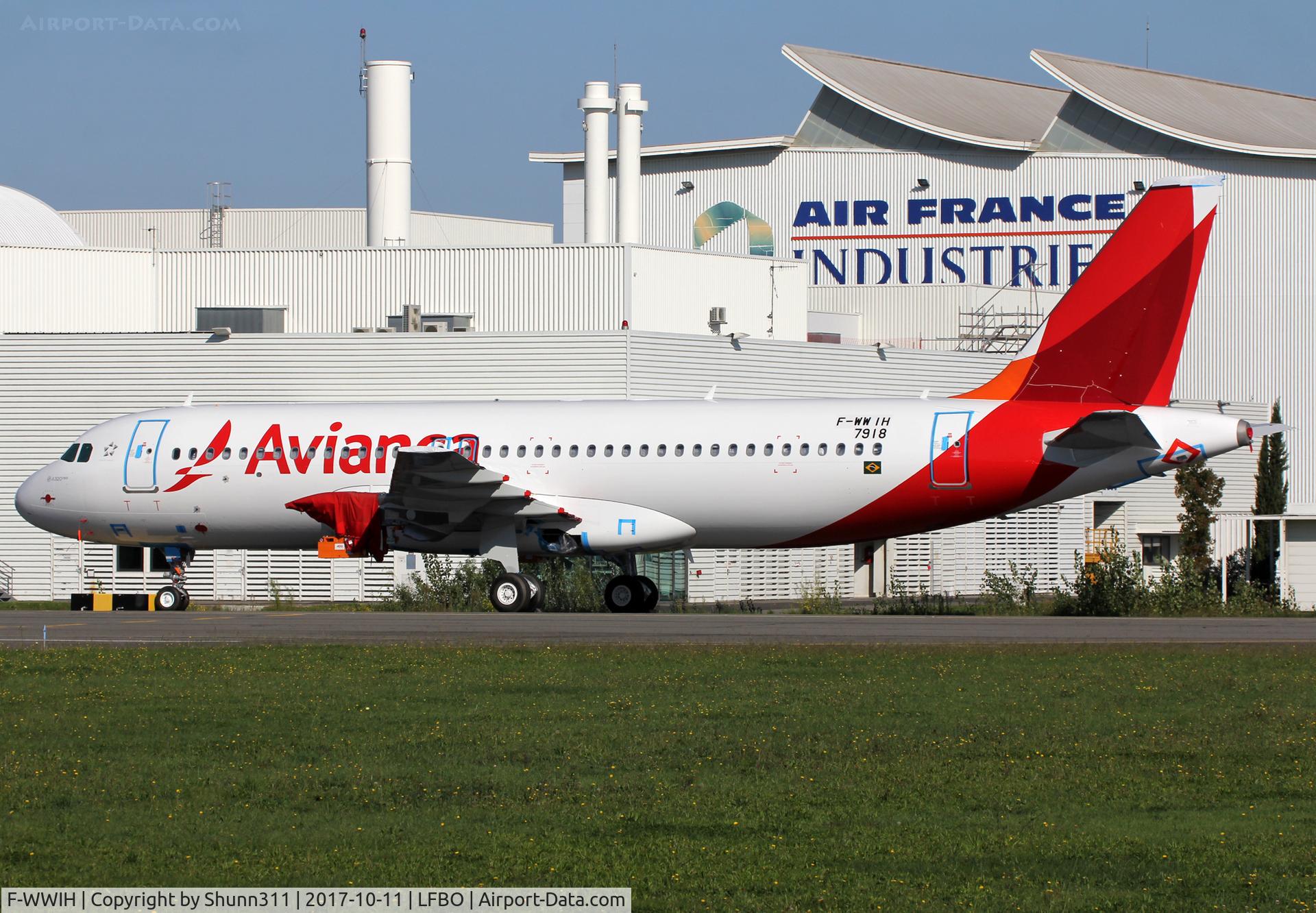F-WWIH, 2017 Airbus A320-251N C/N 7918, C/n 7918 - To be PR-OBQ