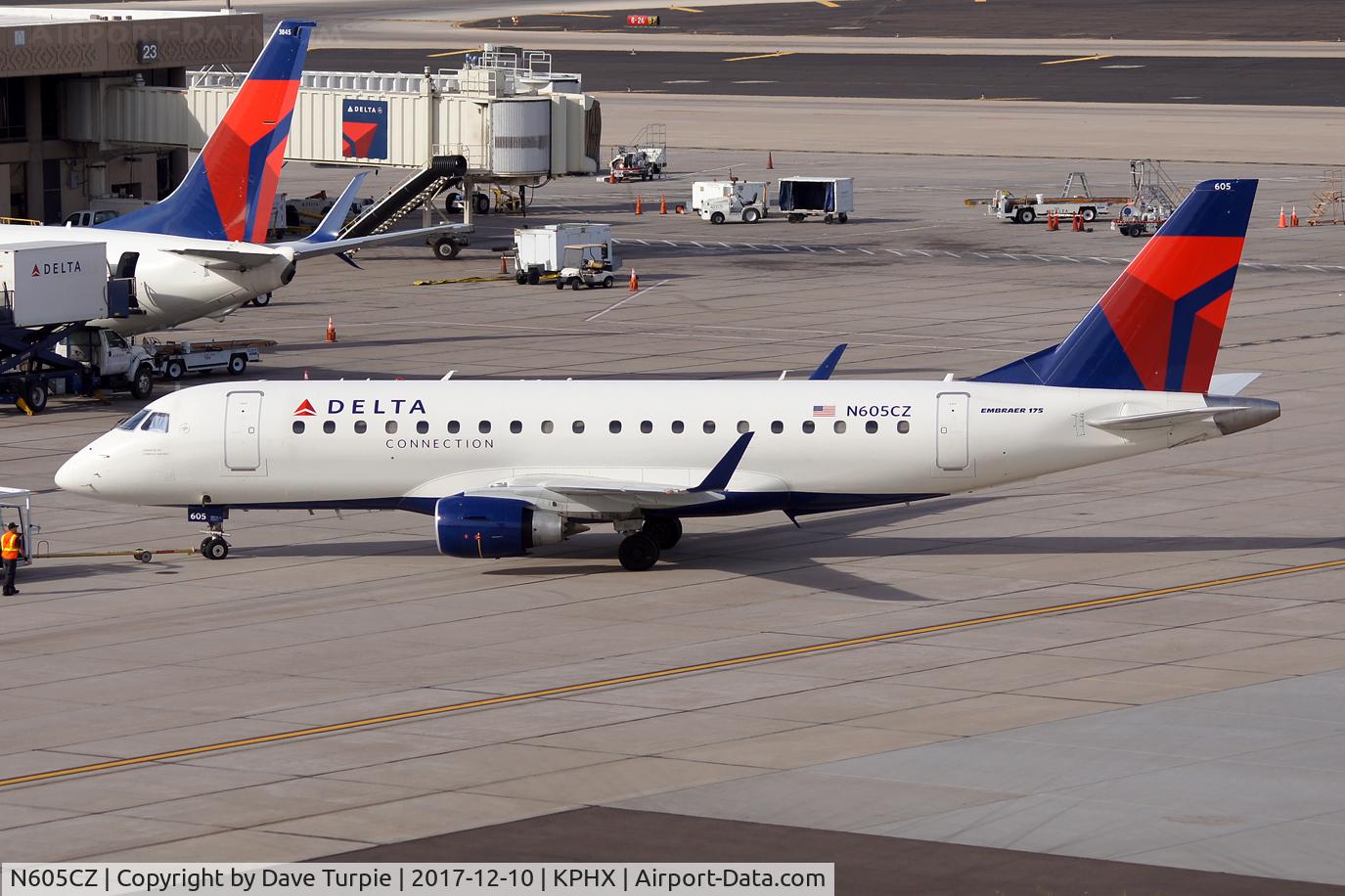 N605CZ, 2007 Embraer 175LR (ERJ-170-200LR) C/N 17000186, No comment.