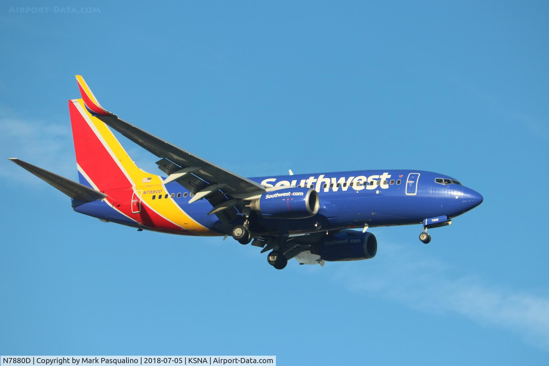 N7880D, 2007 Boeing 737-7K5 C/N 34693, Boeing 737-7k5