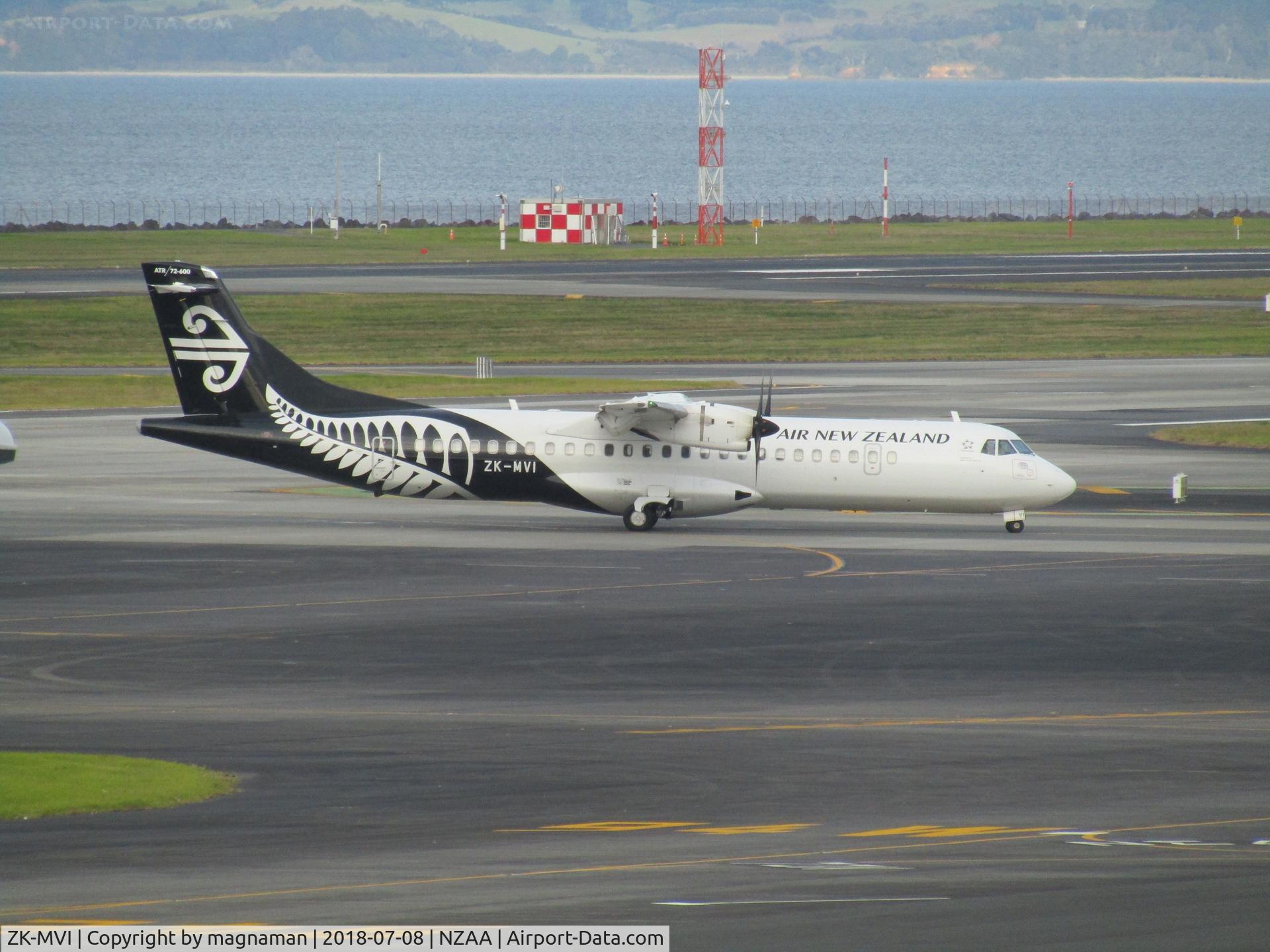 ZK-MVI, 2015 ATR 72-600 C/N 1306, taxying out to depart