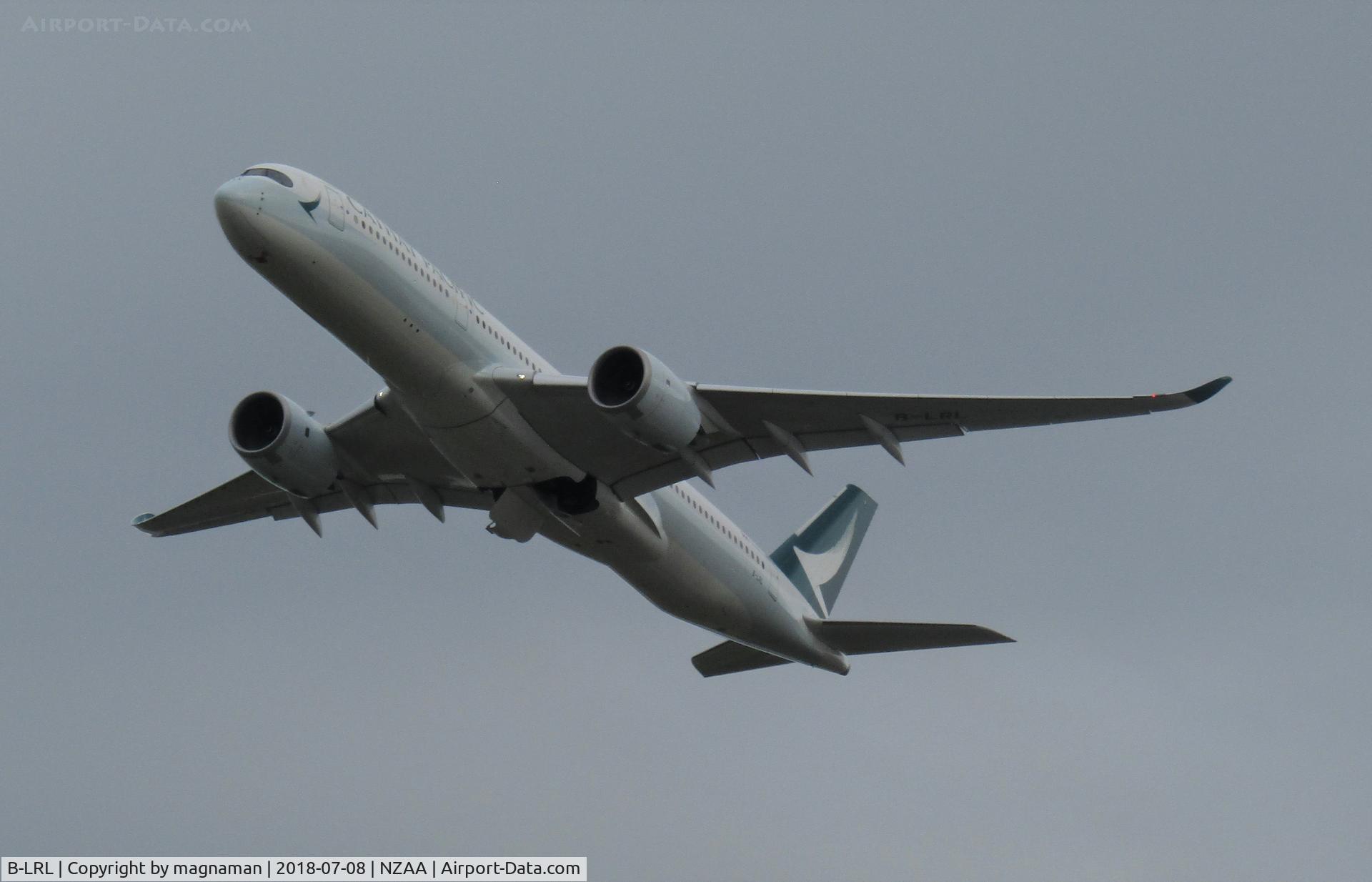 B-LRL, 2017 Airbus A350-941 C/N 072, dark sky departure