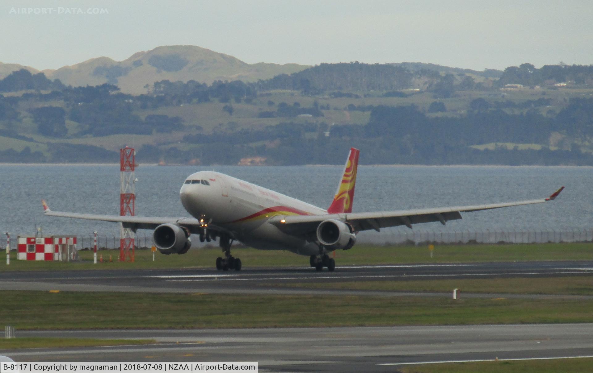 B-8117, 2015 Airbus A330-343 C/N 1677, touchdown