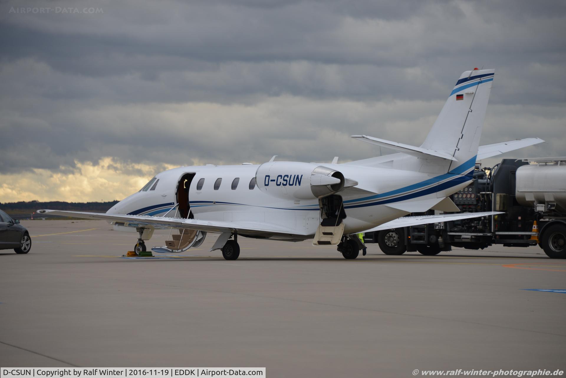 D-CSUN, 2012 Cessna 560 Citation XLS+ C/N 560-6102, Cessna 560XL Citation XLS+ - AHO Air Hamburg Private Jets - 560-6102 - D-CSUN - 19.11.2016 - CGN
