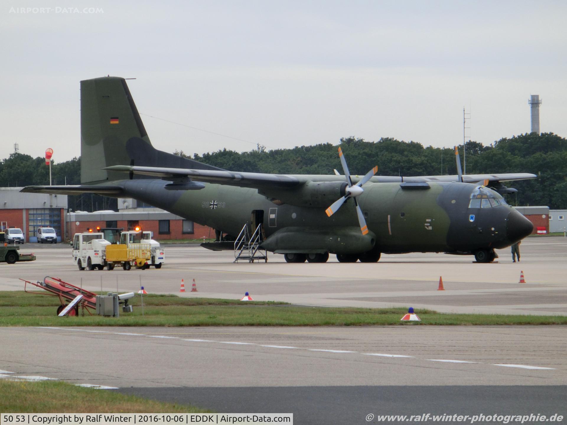 50 53, Transall C-160D C/N D75, Transall C-160D - GAF German Air Force - D75 - 50+53 - 06.10.2016 - CGN