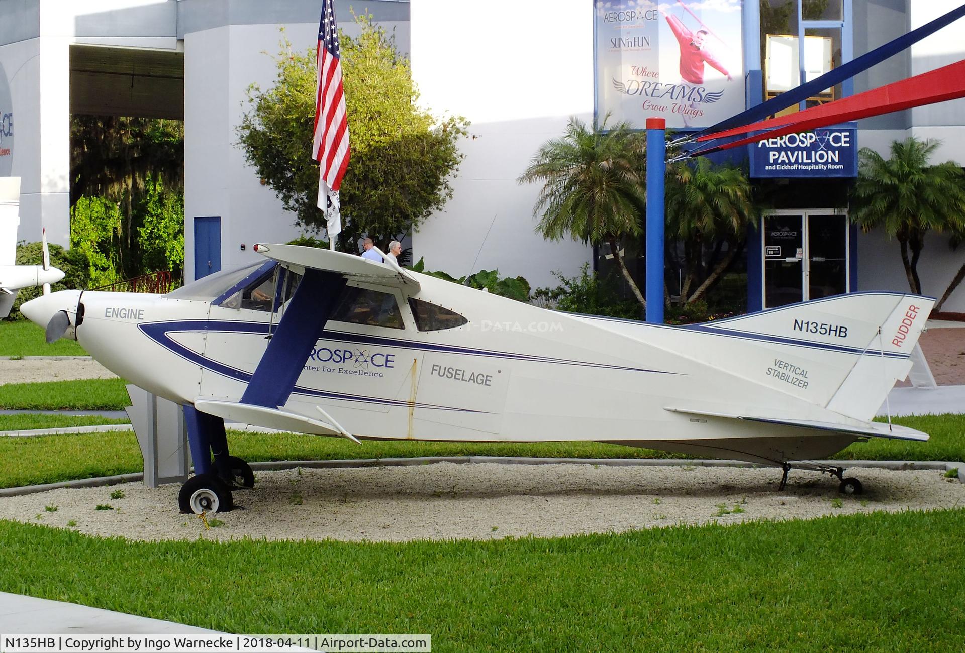N135HB, 1995 Sorrell SNS-7 Hiperbipe C/N 207, Sorrell SNS-7 Hiperbipe outside the Florida Air Museum (ex ISAM) during 2018 Sun 'n Fun, Lakeland FL