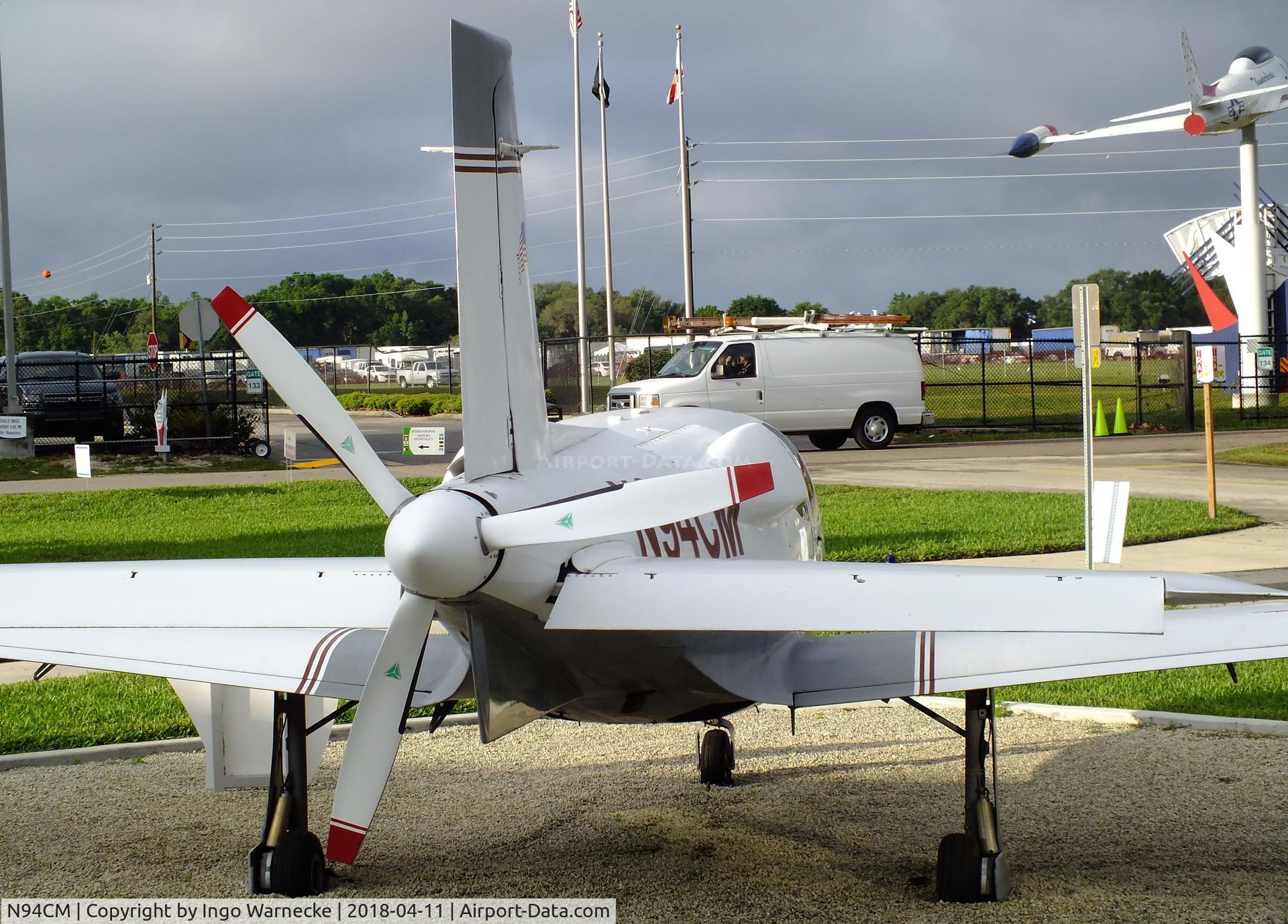 N94CM, 1993 Cirrus VK-30 C/N 9105, Cirrus VK-30 outside the Florida Air Museum (ex ISAM) during 2018 Sun 'n Fun, Lakeland FL