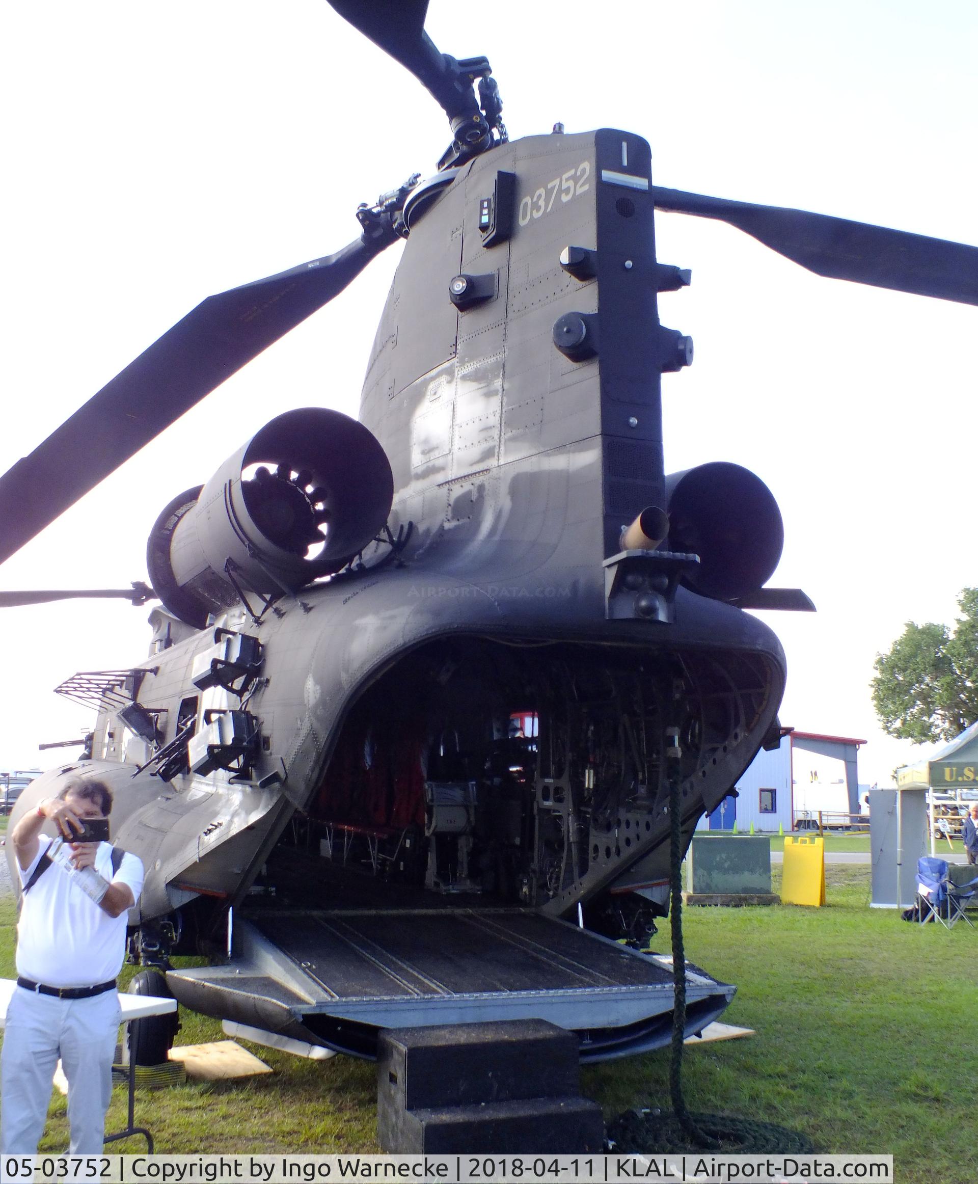 05-03752, 1981 Boeing MH-47G Chinook C/N M.3752, Boeing MH-47G Chinook of the US Army at 2018 Sun 'n Fun, Lakeland FL
