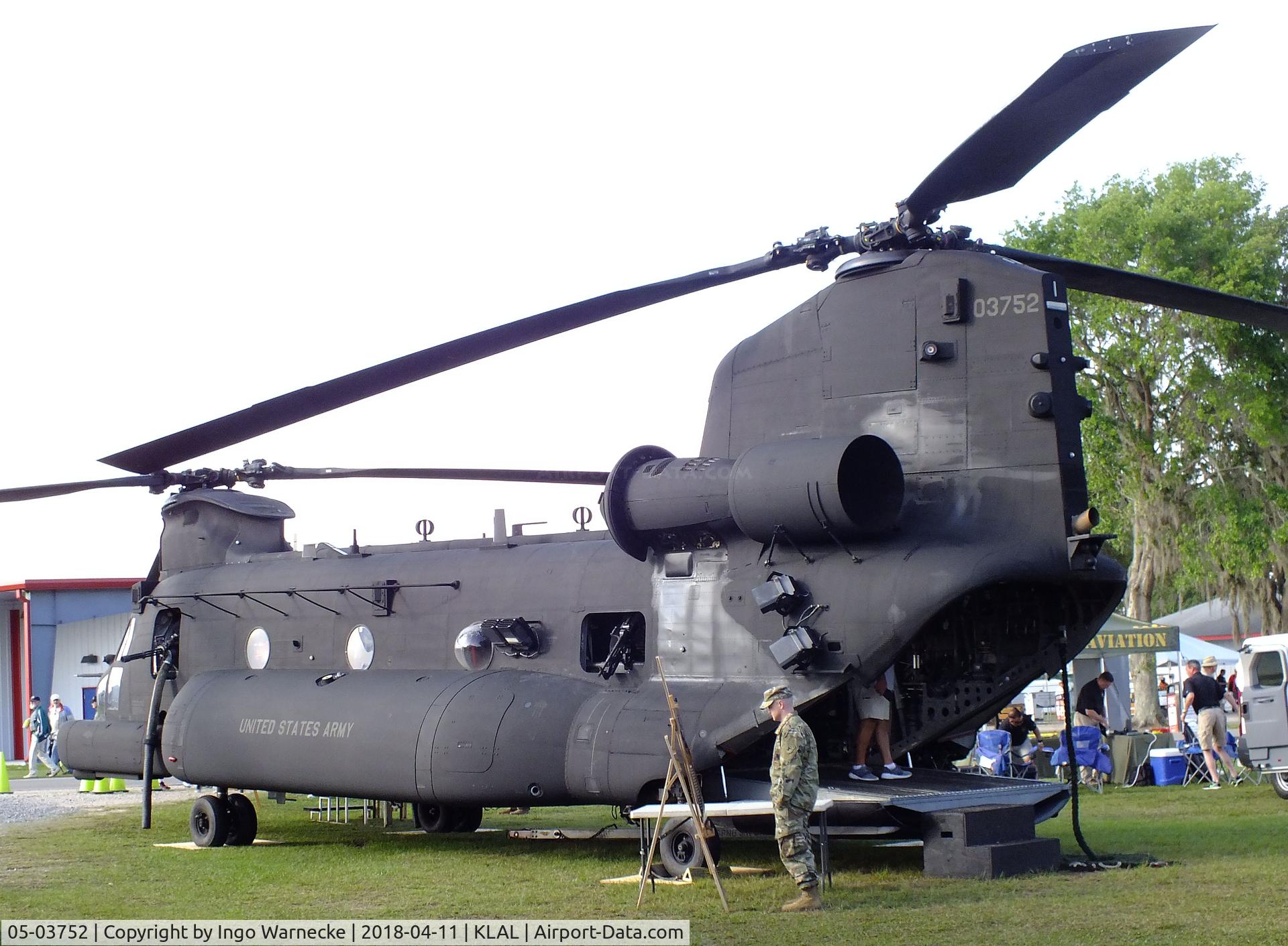 05-03752, 1981 Boeing MH-47G Chinook C/N M.3752, Boeing MH-47G Chinook of the US Army at 2018 Sun 'n Fun, Lakeland FL