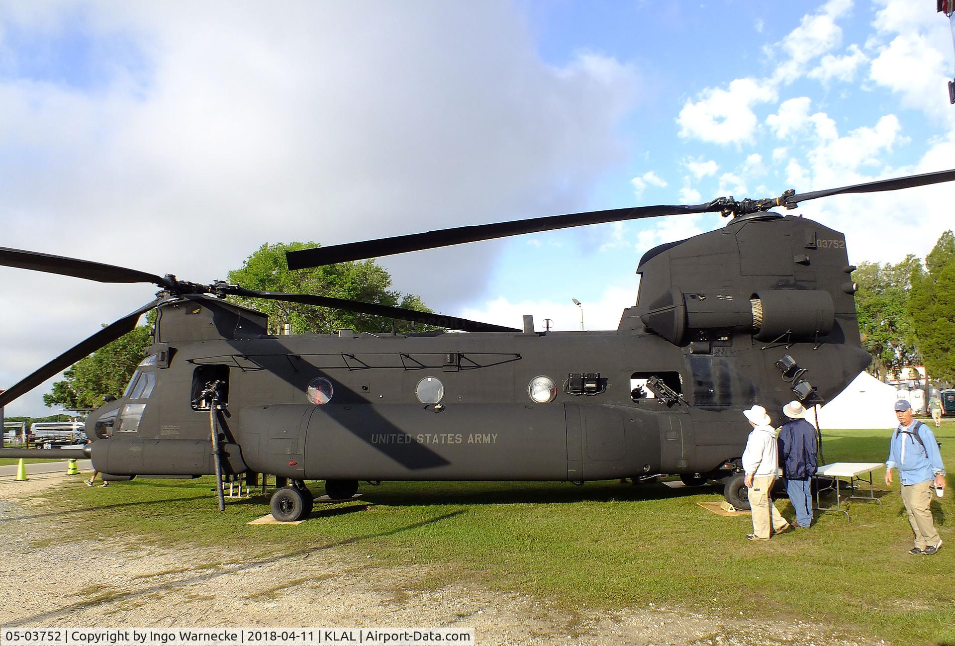 05-03752, 1981 Boeing MH-47G Chinook C/N M.3752, Boeing MH-47G Chinook of the US Army at 2018 Sun 'n Fun, Lakeland FL