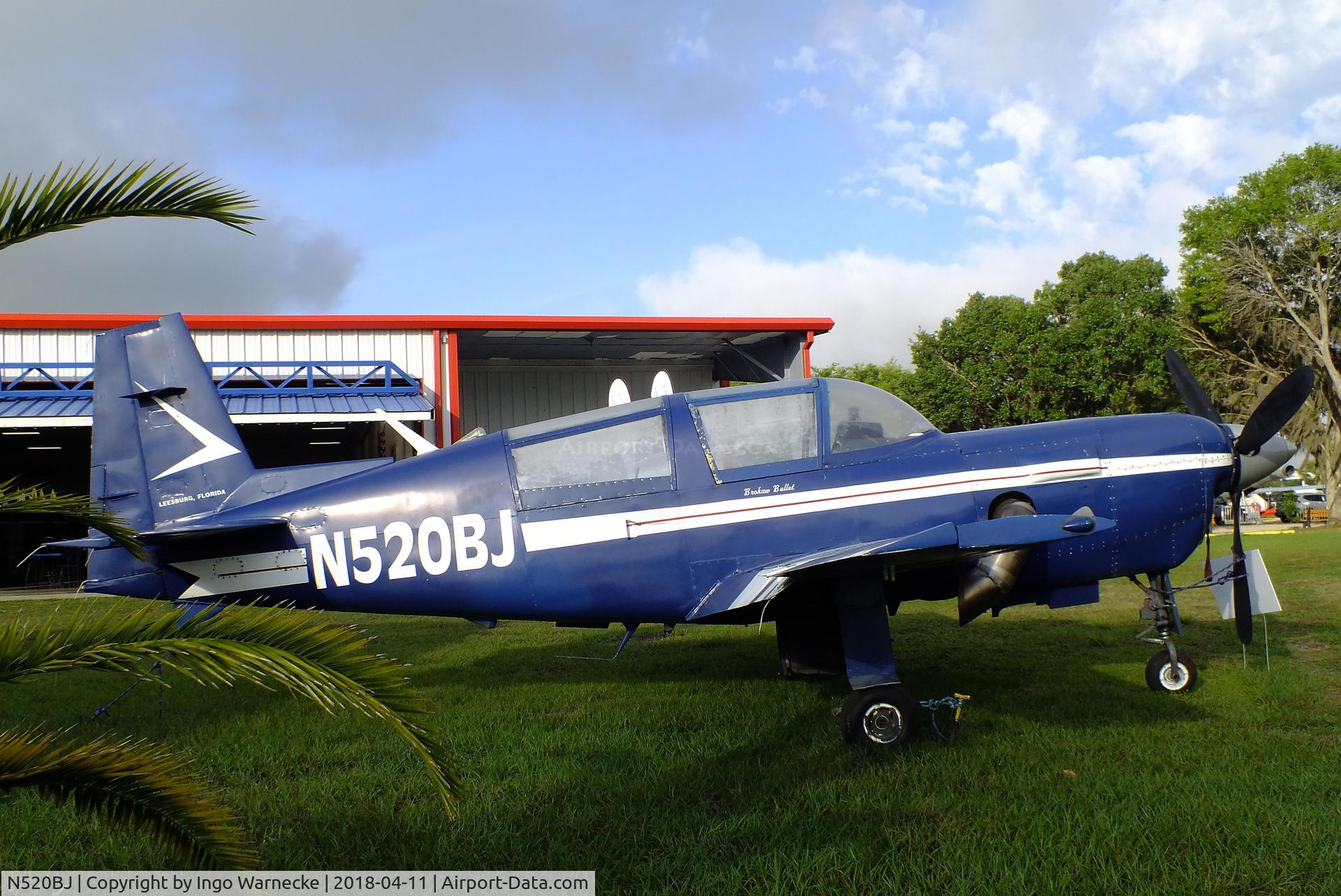 N520BJ, Brokaw BJ-520 C/N 1, Brokaw BJ-520 Bullet outside the Florida Air Museum (ex ISAM) during 2018 Sun 'n Fun, Lakeland FL