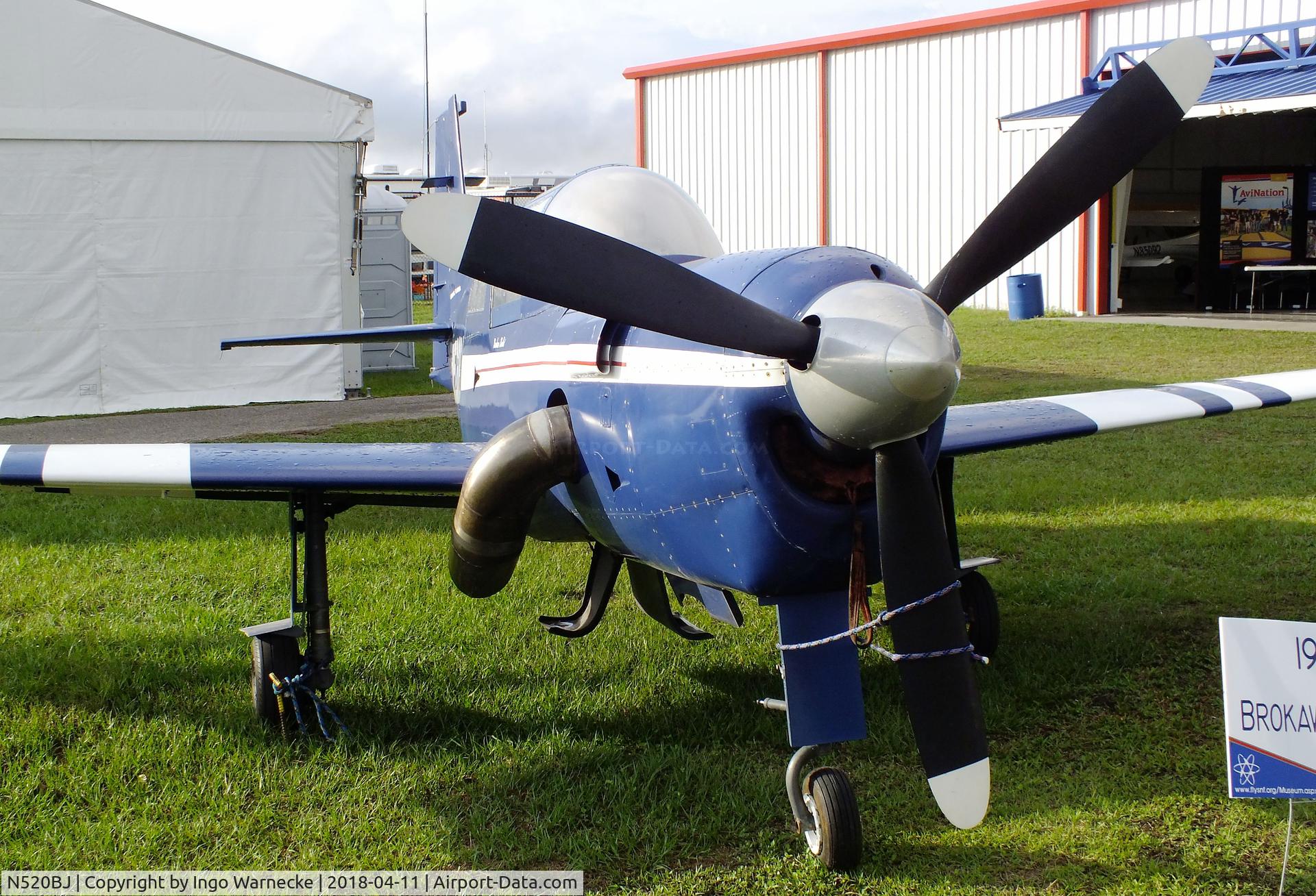 N520BJ, Brokaw BJ-520 C/N 1, Brokaw BJ-520 Bullet outside the Florida Air Museum (ex ISAM) during 2018 Sun 'n Fun, Lakeland FL