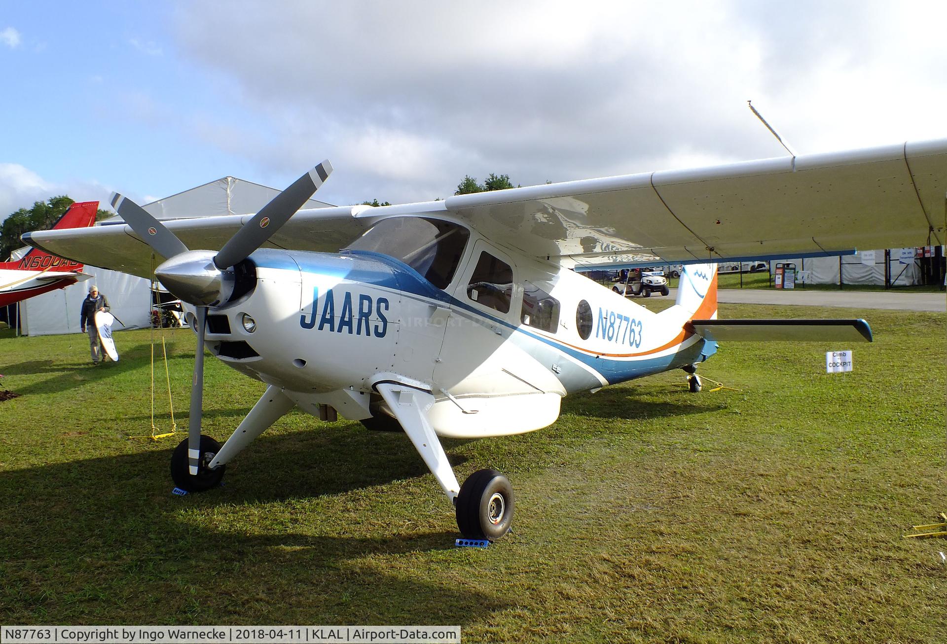 N87763, Helio U-10B Super Courier C/N 558, Helio U-10B/U-28/H-391B Courier at 2018 Sun 'n Fun, Lakeland FL
