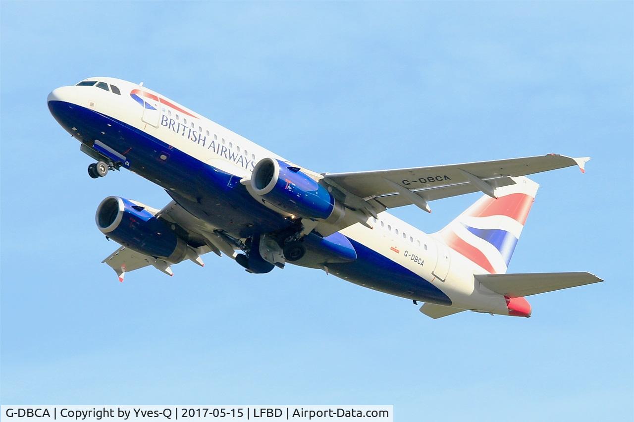 G-DBCA, 2004 Airbus A319-131 C/N 2098, Airbus A319-131, Take off rwy 23, Bordeaux-Mérignac airport (LFBD-BOD)