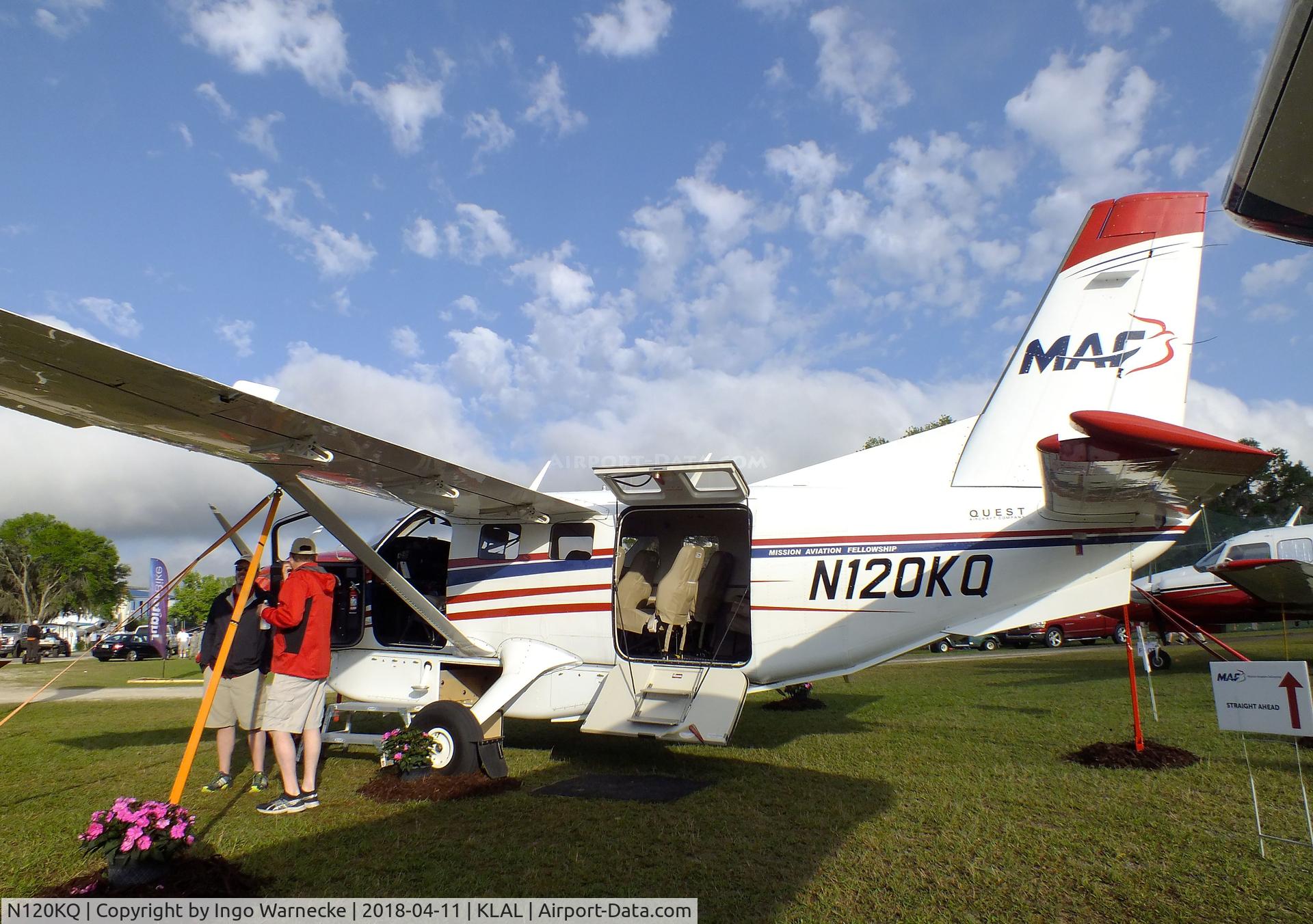 N120KQ, 2014 Quest Kodiak 100 C/N 100-0120, Quest Kodiak 100 of the MAF (Mission Aviation Fellowship) at 2018 Sun 'n Fun, Lakeland FL