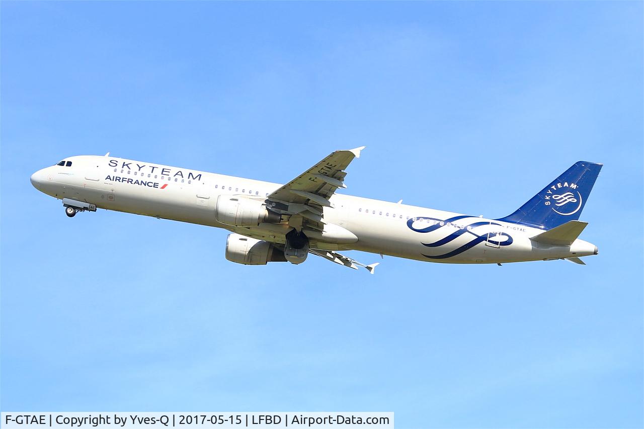 F-GTAE, 1998 Airbus A321-211 C/N 0796, Airbus A321-211, Take off rwy 23, Bordeaux-Mérignac airport (LFBD-BOD)