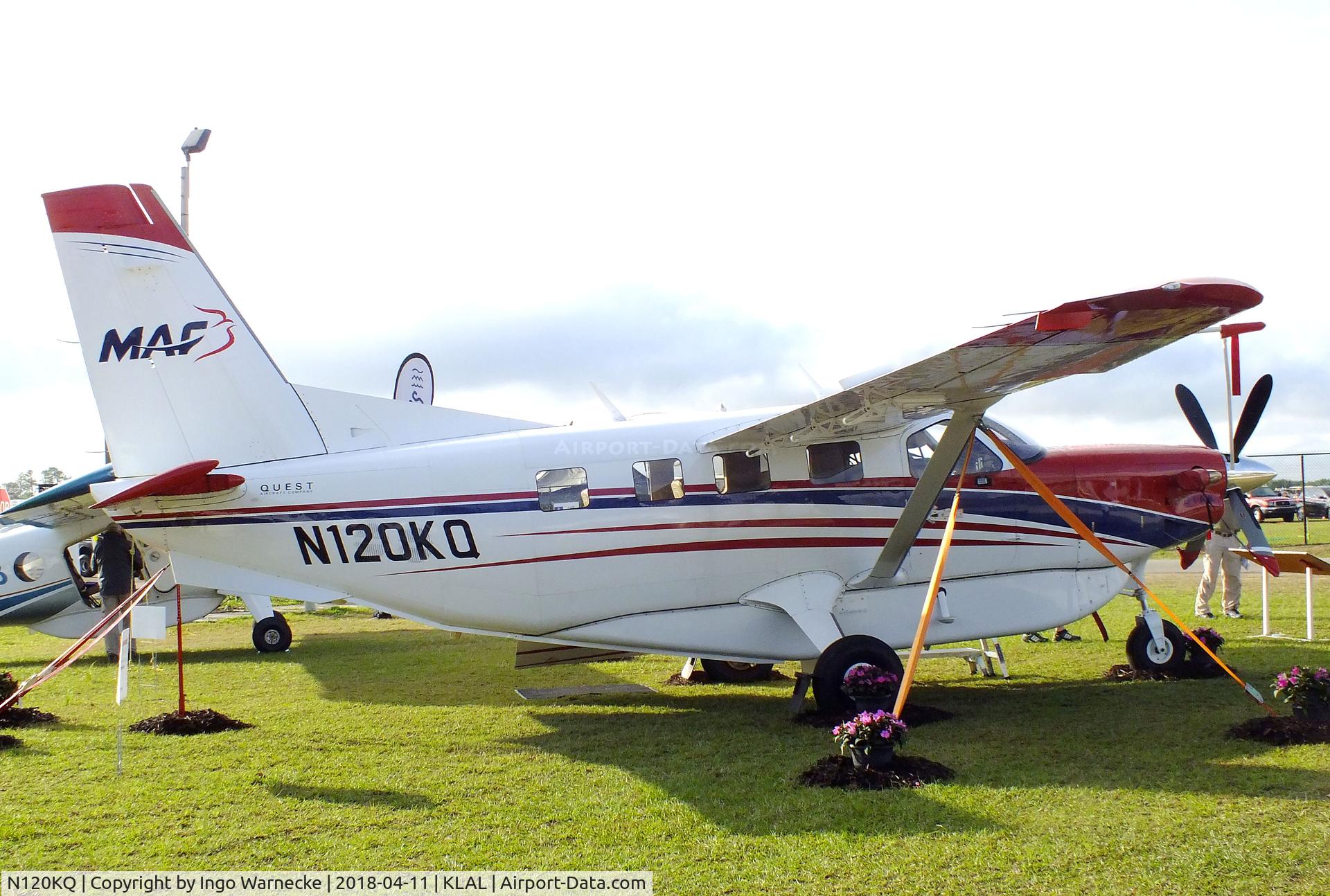 N120KQ, 2014 Quest Kodiak 100 C/N 100-0120, Quest Kodiak 100 of the MAF (Mission Aviation Fellowship) at 2018 Sun 'n Fun, Lakeland FL