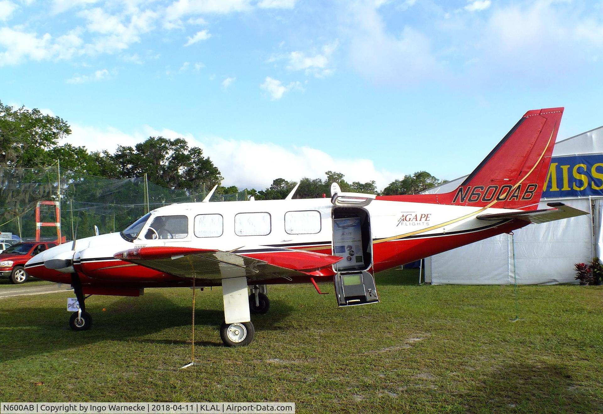 N600AB, 1974 Piper PA-31-350 Chieftain C/N 31-7405445, Piper PA-31-350 Navajo Chieftain at 2018 Sun 'n Fun, Lakeland FL