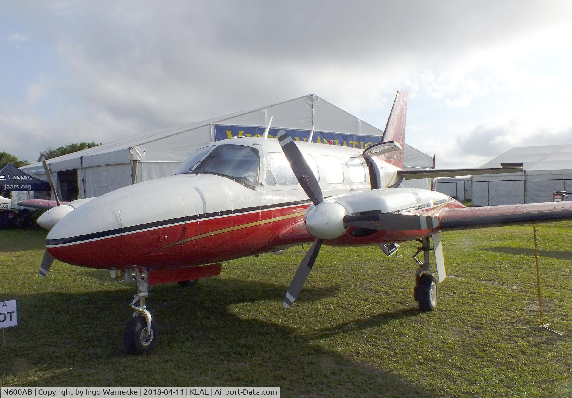 N600AB, 1974 Piper PA-31-350 Chieftain C/N 31-7405445, Piper PA-31-350 Navajo Chieftain at 2018 Sun 'n Fun, Lakeland FL