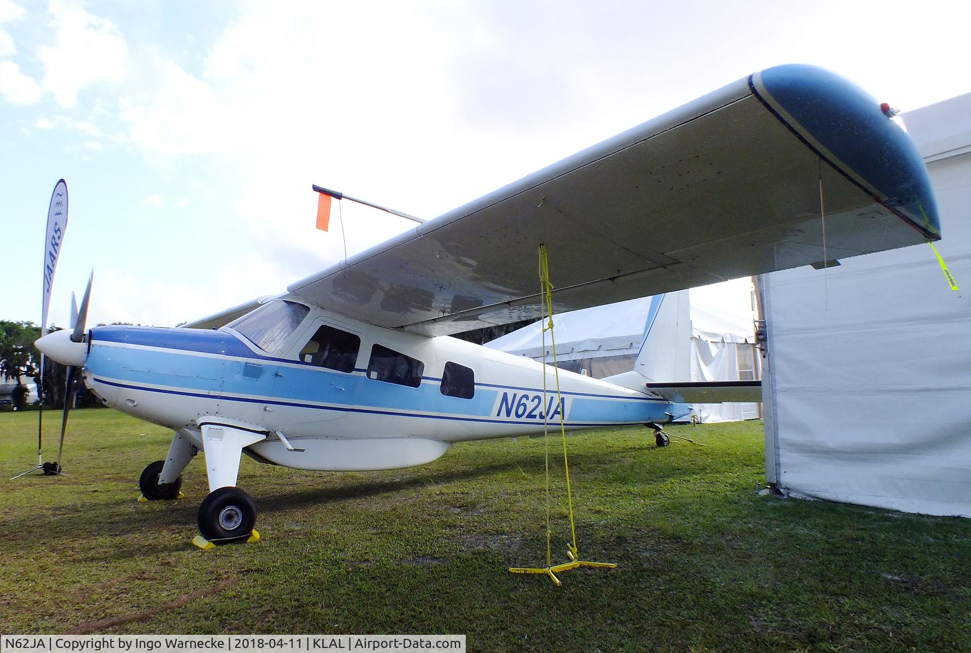 N62JA, 1972 Helio H-295-1400 Super Courier C/N 1443, Helio H-295-1400 Super Courier at 2018 Sun 'n Fun, Lakeland FL