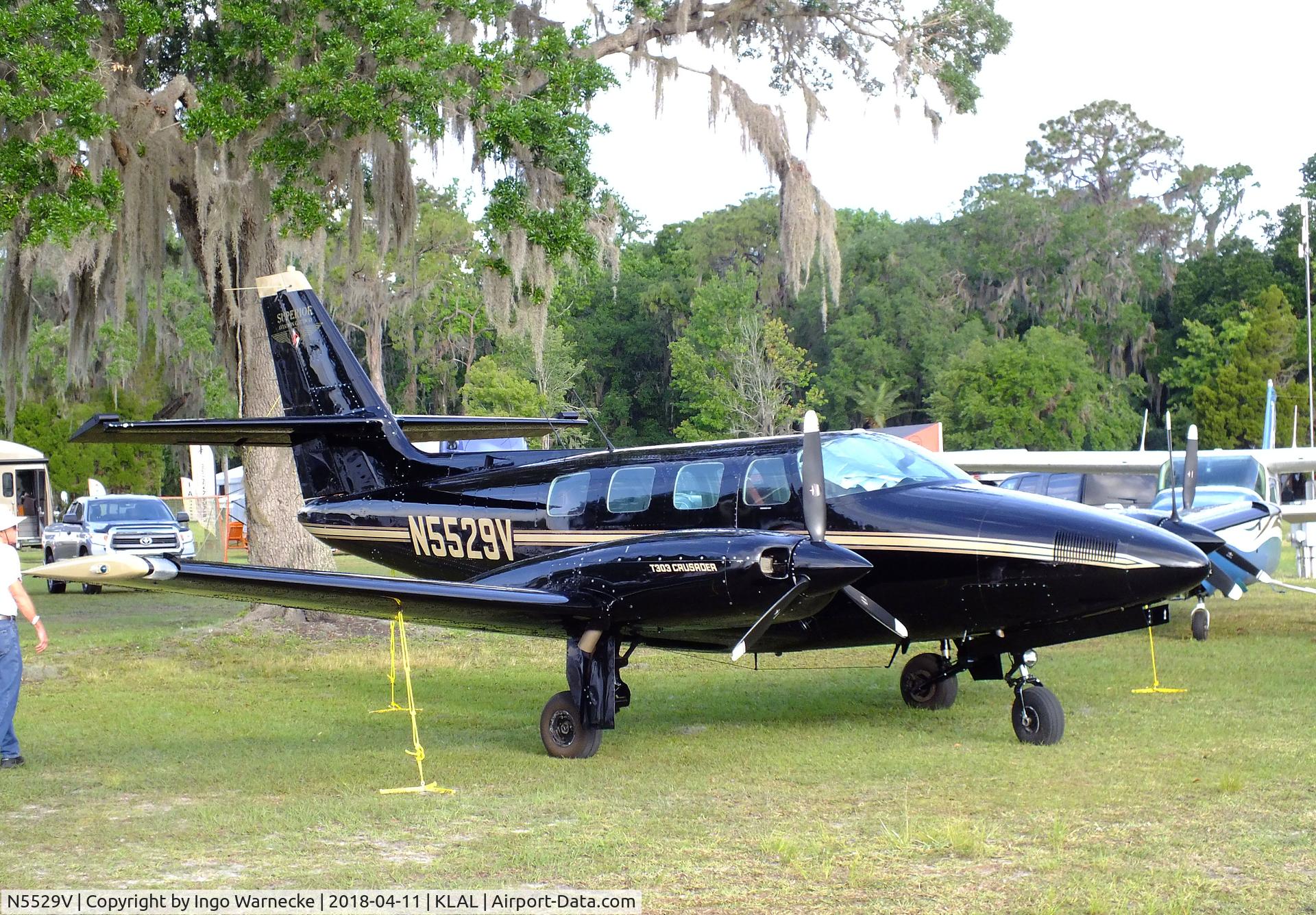 N5529V, 1984 Cessna T303 Crusader C/N T30300303, Cessna T303 Crusader at 2018 Sun 'n Fun, Lakeland FL