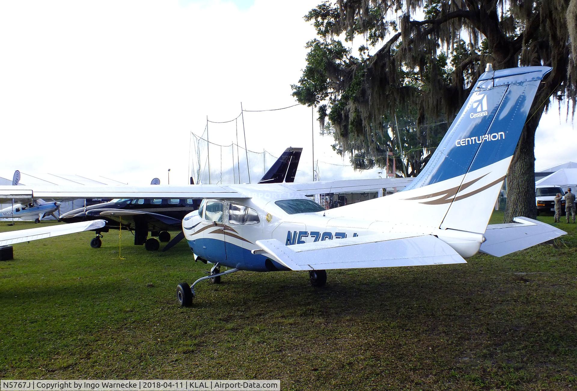 N5767J, 1971 Cessna 210K Centurion C/N 21059467, Cessna 210K Centurion at 2018 Sun 'n Fun, Lakeland FL