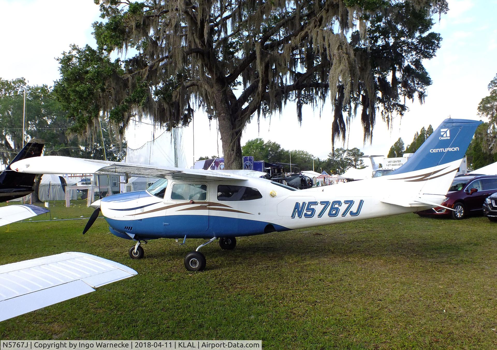 N5767J, 1971 Cessna 210K Centurion C/N 21059467, Cessna 210K Centurion at 2018 Sun 'n Fun, Lakeland FL