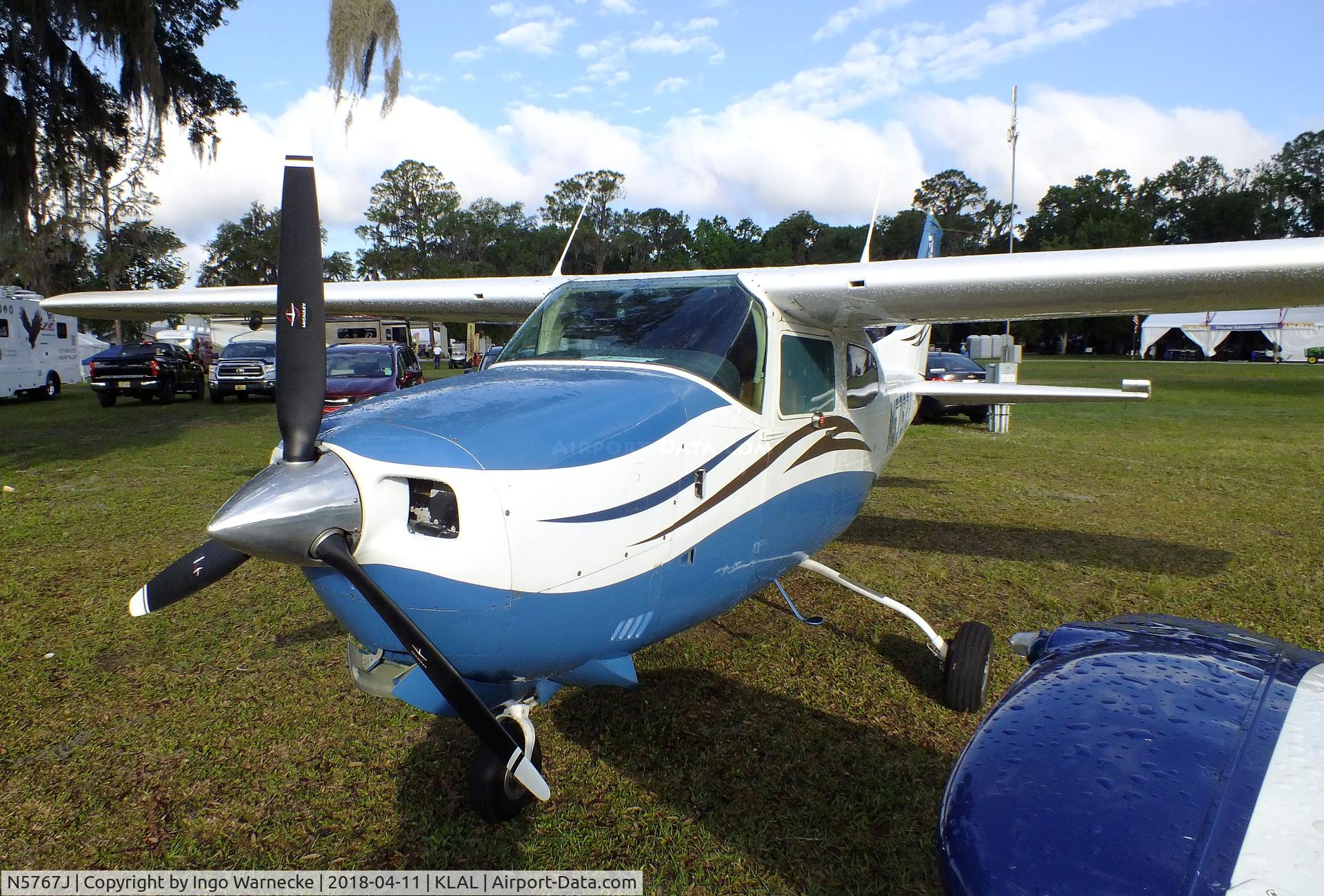 N5767J, 1971 Cessna 210K Centurion C/N 21059467, Cessna 210K Centurion at 2018 Sun 'n Fun, Lakeland FL