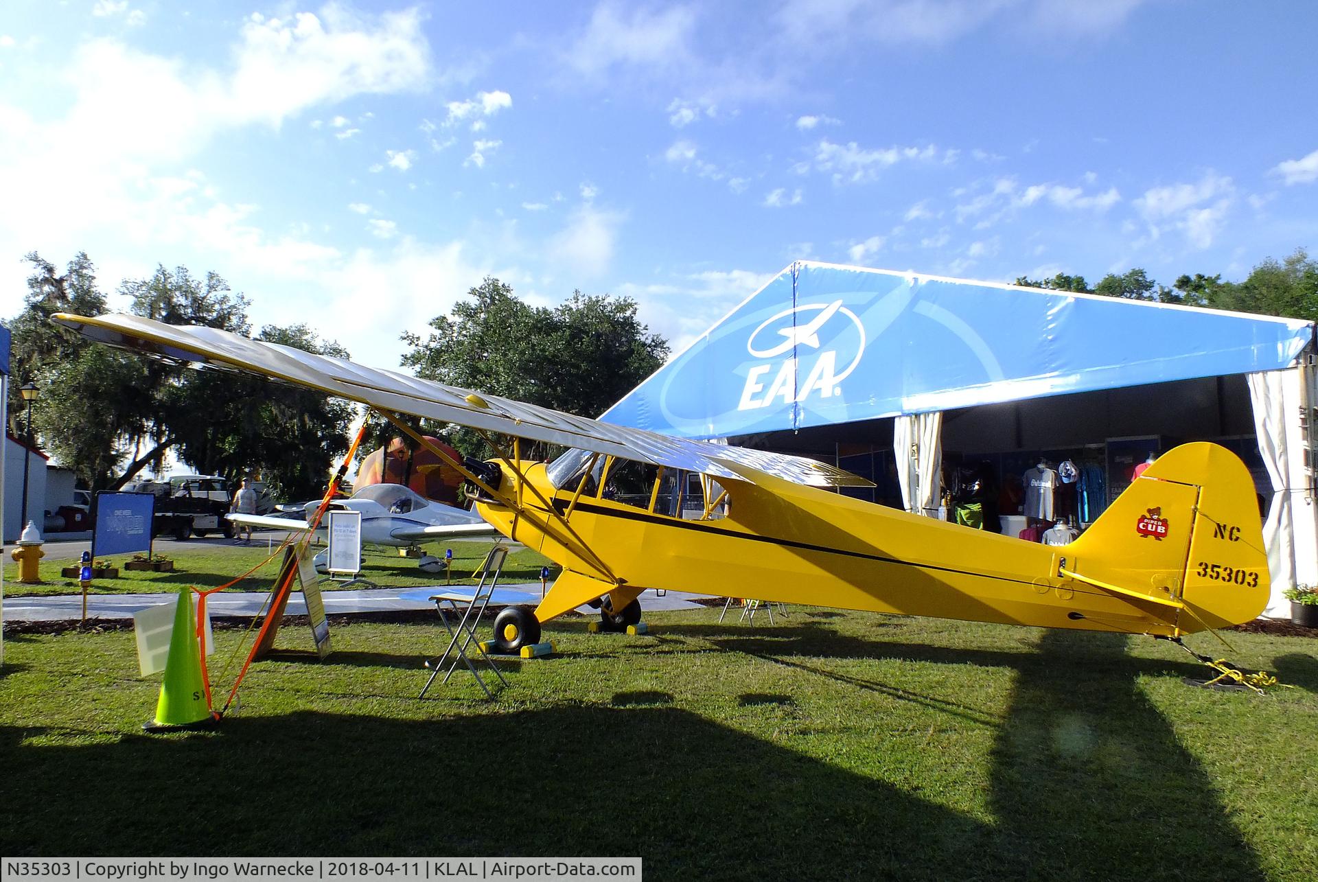 N35303, 1941 Piper J3C-65 Cub C/N 6269, Piper J3C-65 Cub at 2018 Sun 'n Fun, Lakeland FL