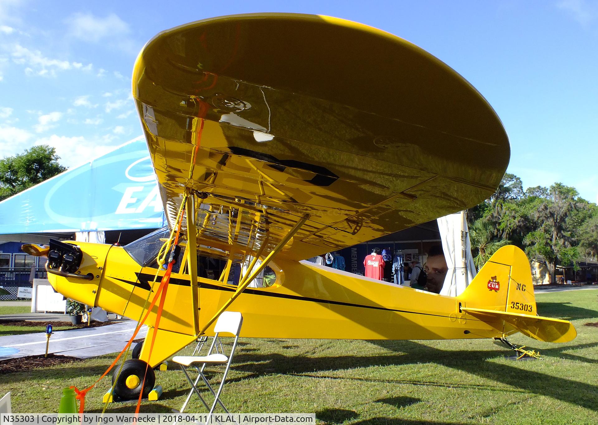 N35303, 1941 Piper J3C-65 Cub C/N 6269, Piper J3C-65 Cub at 2018 Sun 'n Fun, Lakeland FL