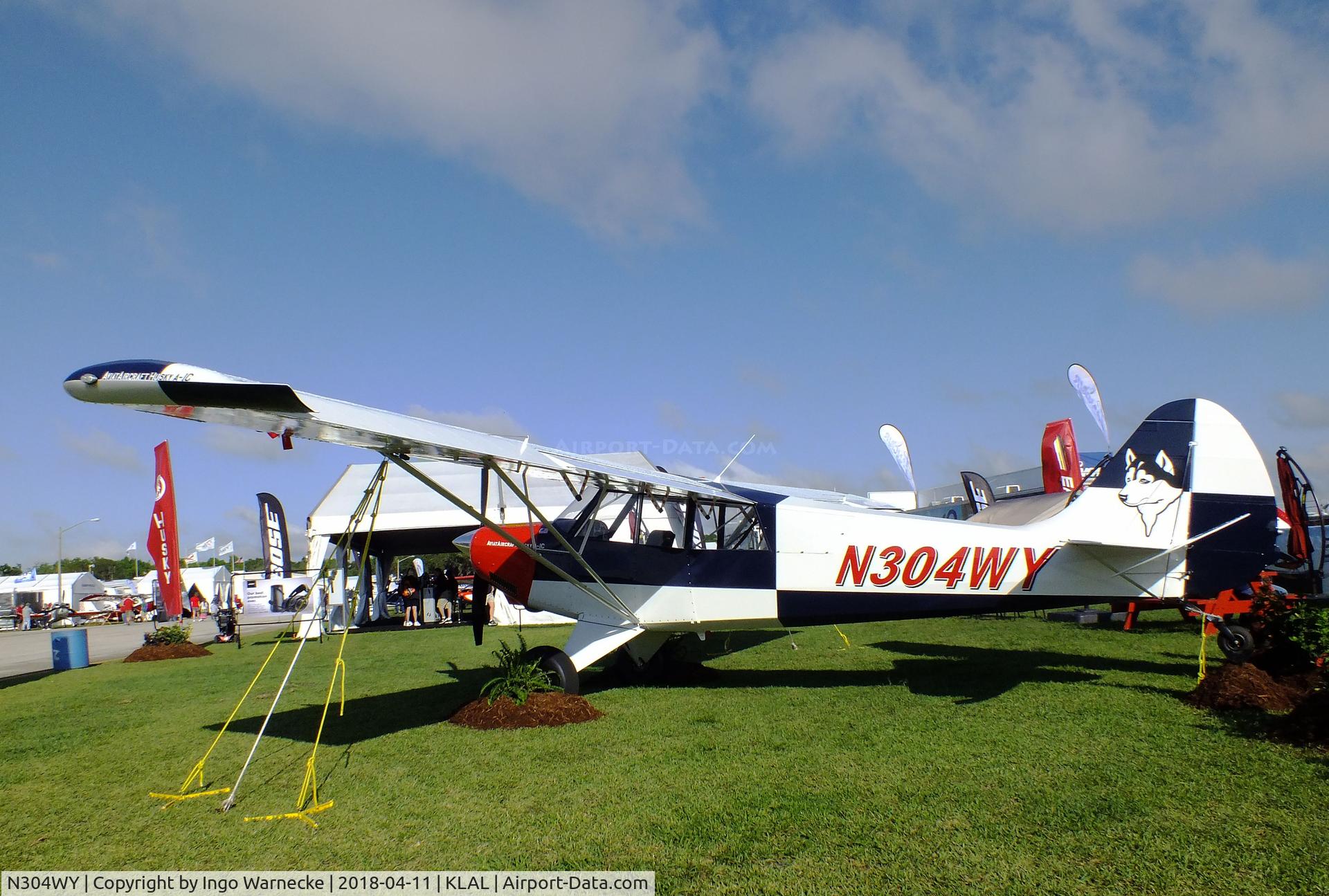 N304WY, 2018 Aviat A-1C Husky C/N 3304, Aviat A-1C Husky at 2018 Sun 'n Fun, Lakeland FL
