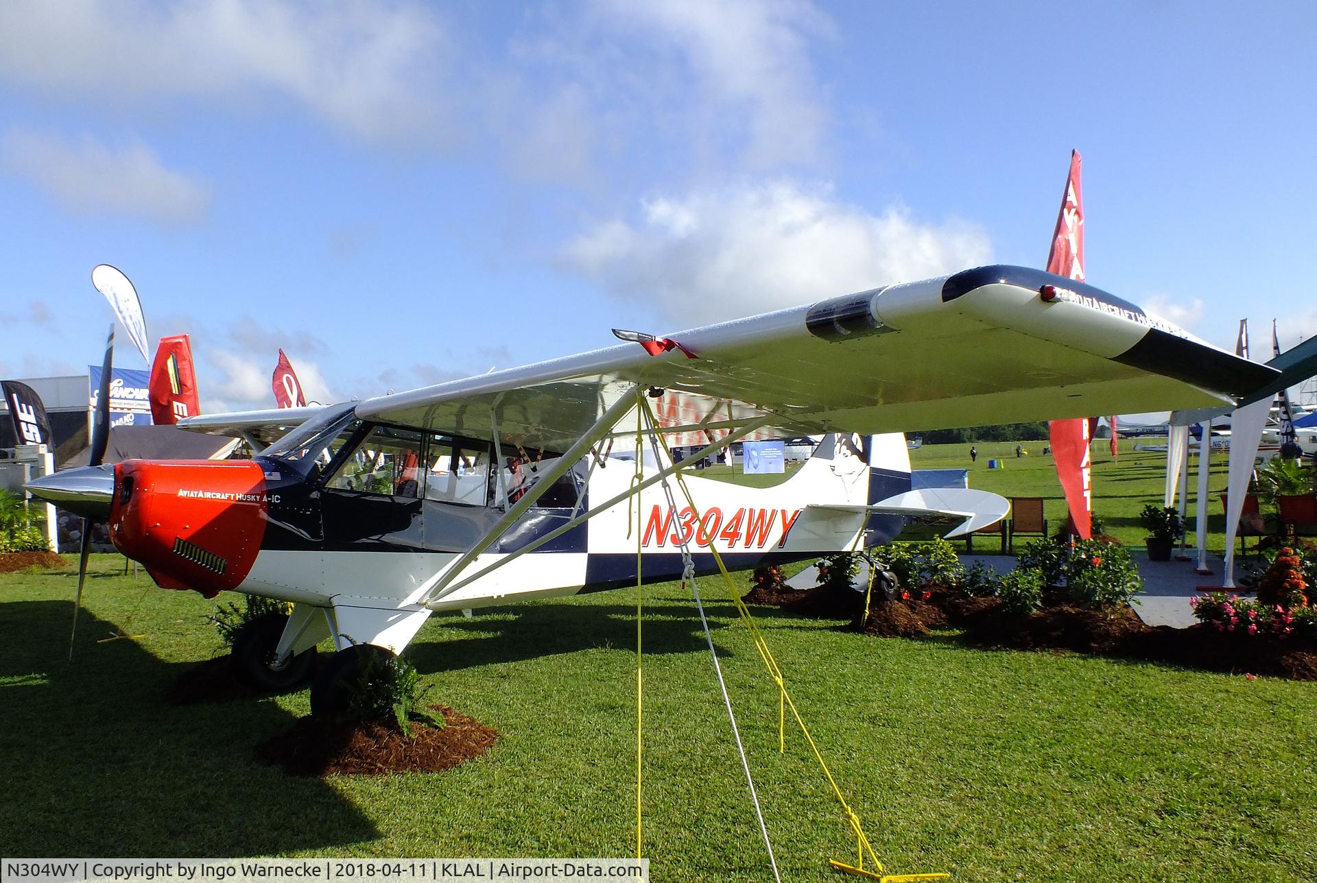 N304WY, 2018 Aviat A-1C Husky C/N 3304, Aviat A-1C Husky at 2018 Sun 'n Fun, Lakeland FL