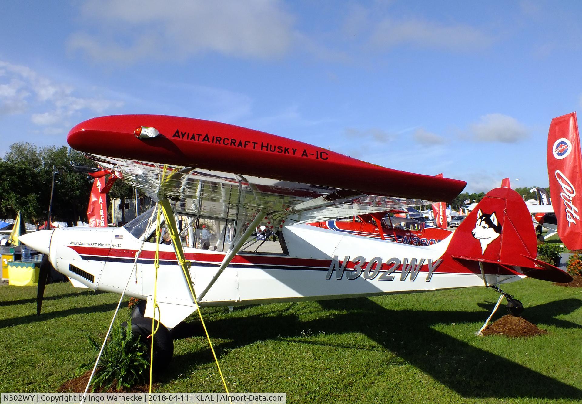 N302WY, 2018 Aviat A-1C-180 Husky C/N 3302, Aviat A-1C-180 Husky at 2018 Sun 'n Fun, Lakeland FL