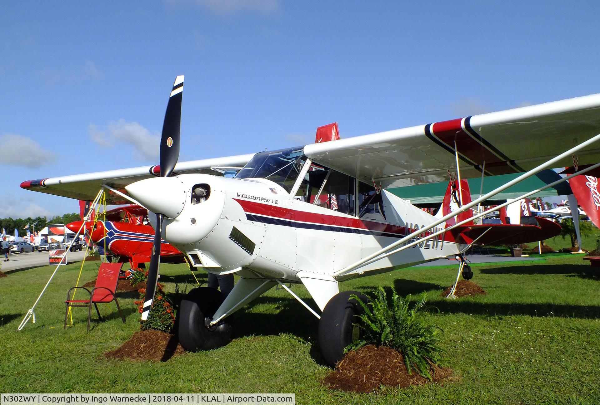 N302WY, 2018 Aviat A-1C-180 Husky C/N 3302, Aviat A-1C-180 Husky at 2018 Sun 'n Fun, Lakeland FL