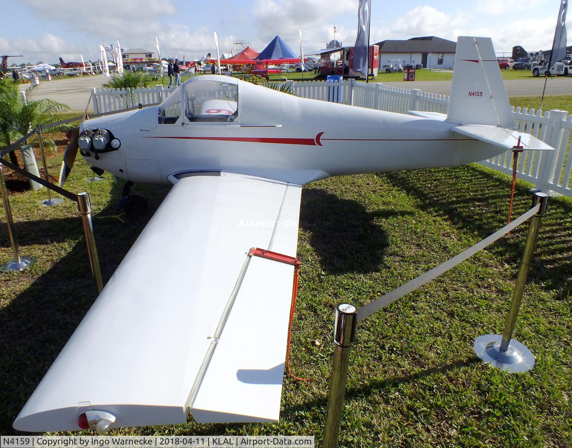 N4159, 1955 Mooney M-18C 55 C/N 325, Mooney M.18C Mite at 2018 Sun 'n Fun, Lakeland FL
