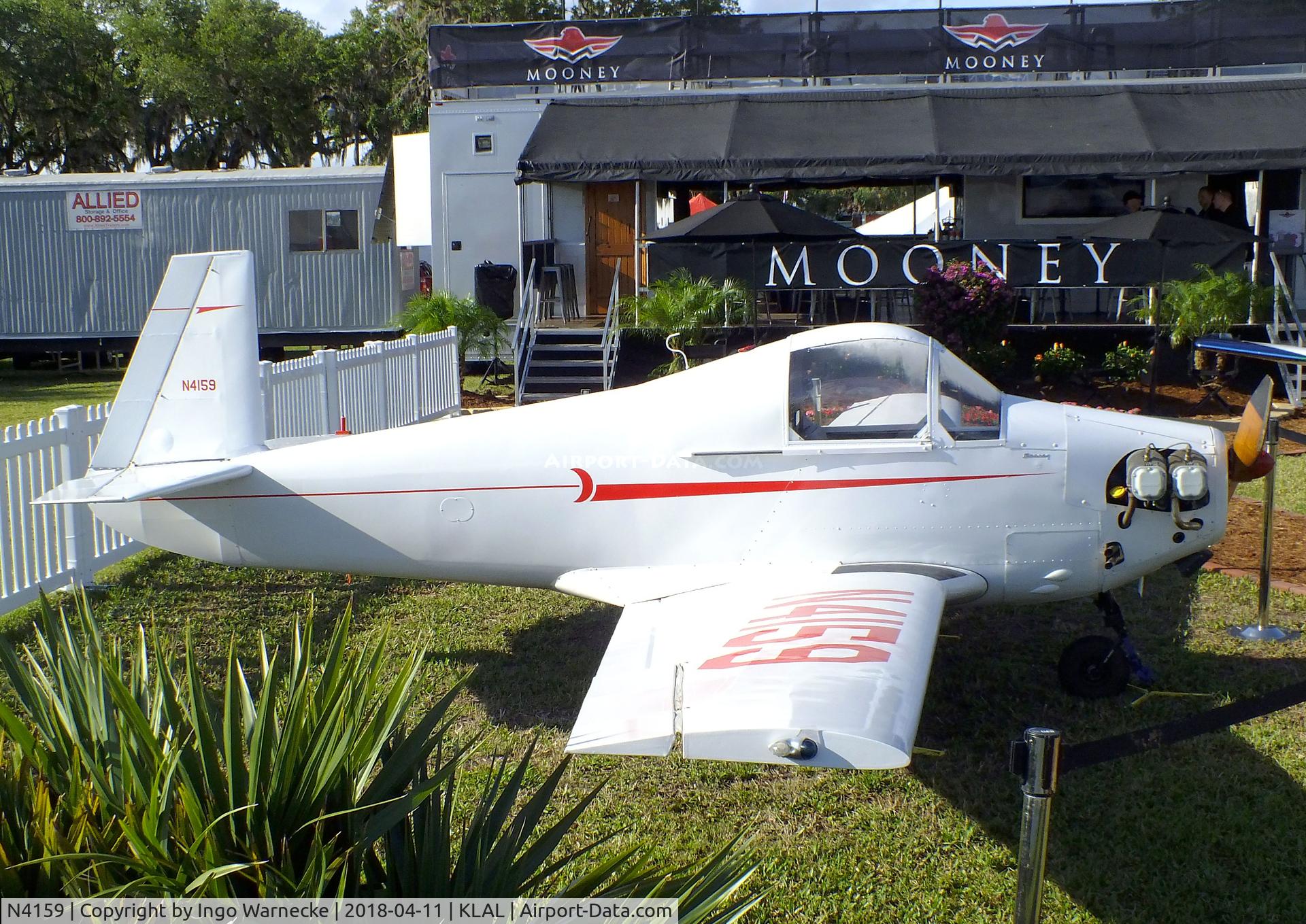N4159, 1955 Mooney M-18C 55 C/N 325, Mooney M.18C Mite at 2018 Sun 'n Fun, Lakeland FL