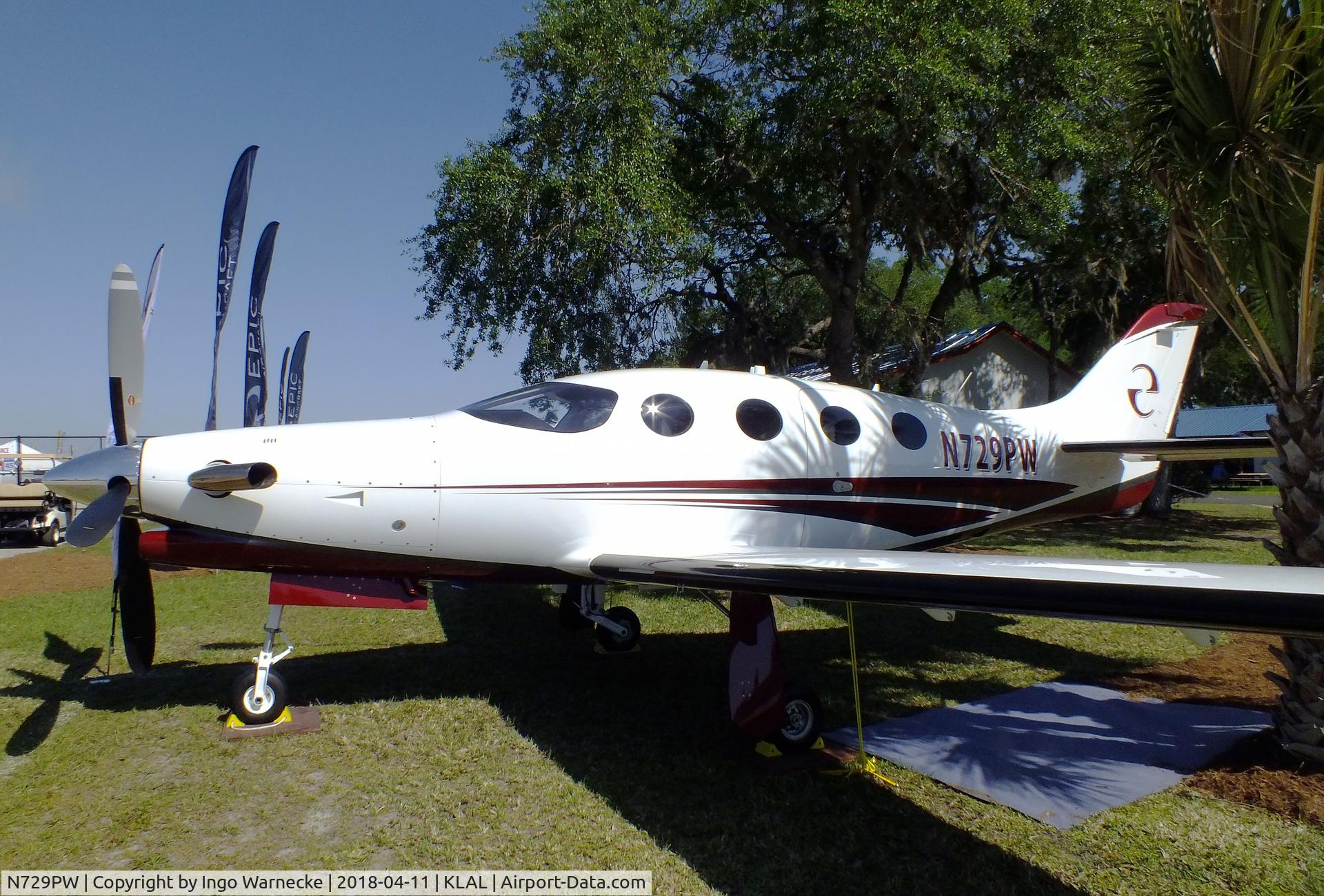 N729PW, 2015 Epic Aircraft Epic LT C/N 051, Epic LT at 2018 Sun 'n Fun, Lakeland FL