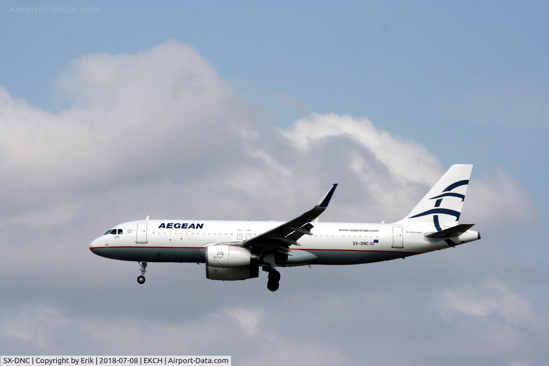SX-DNC, 2016 Airbus A320-232 C/N 6961, SX-DNC landing rw 22L