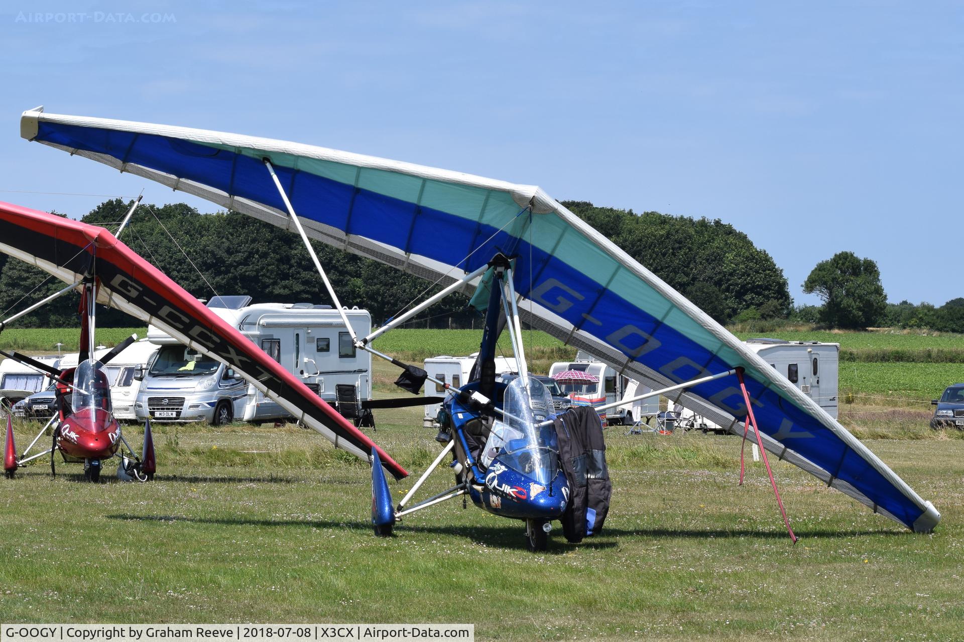 G-OOGY, 2009 P&M Aviation QuikR C/N 8458, Parked at Northrepps.