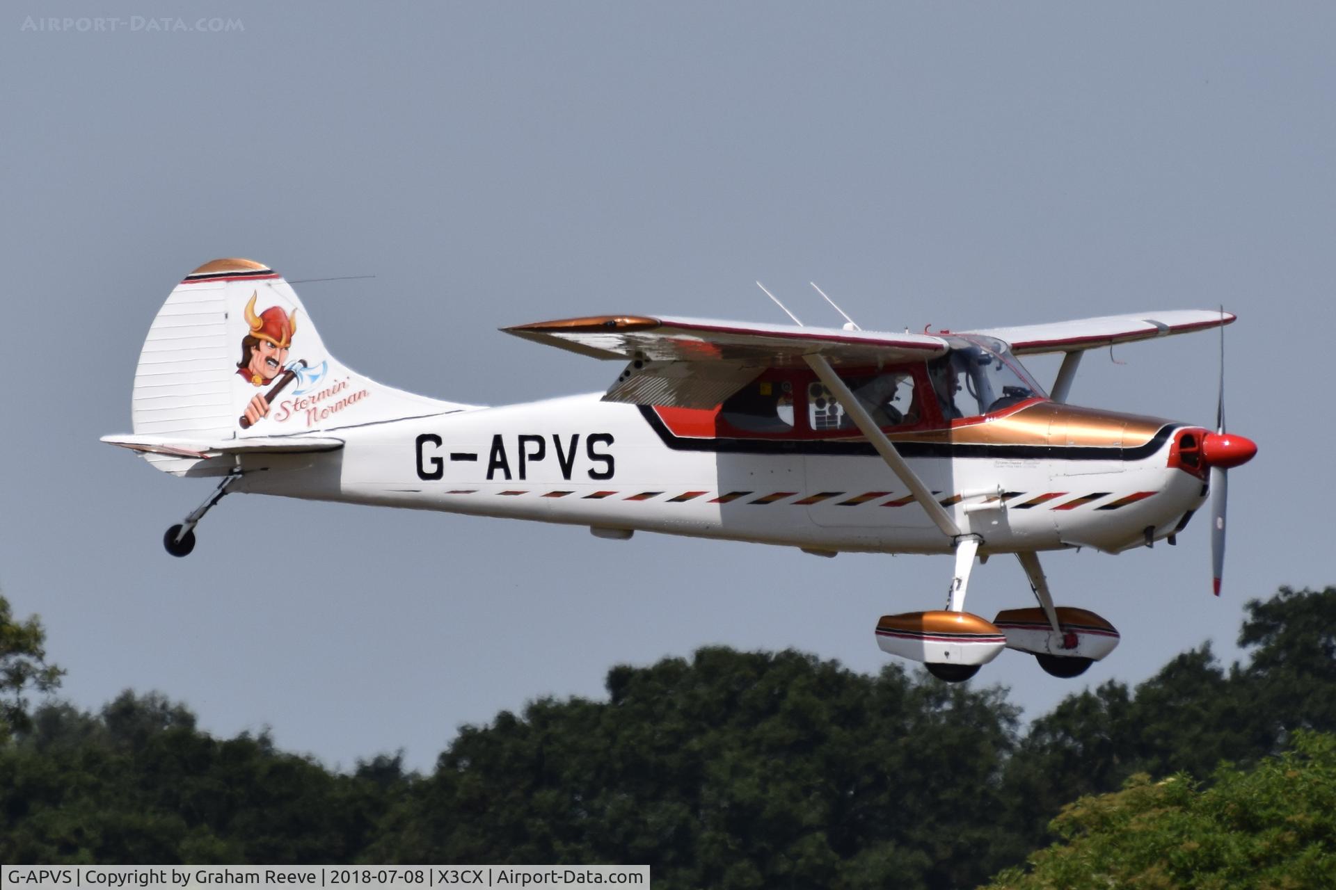 G-APVS, 1957 Cessna 170B C/N 26156, Landing at Northrepps.