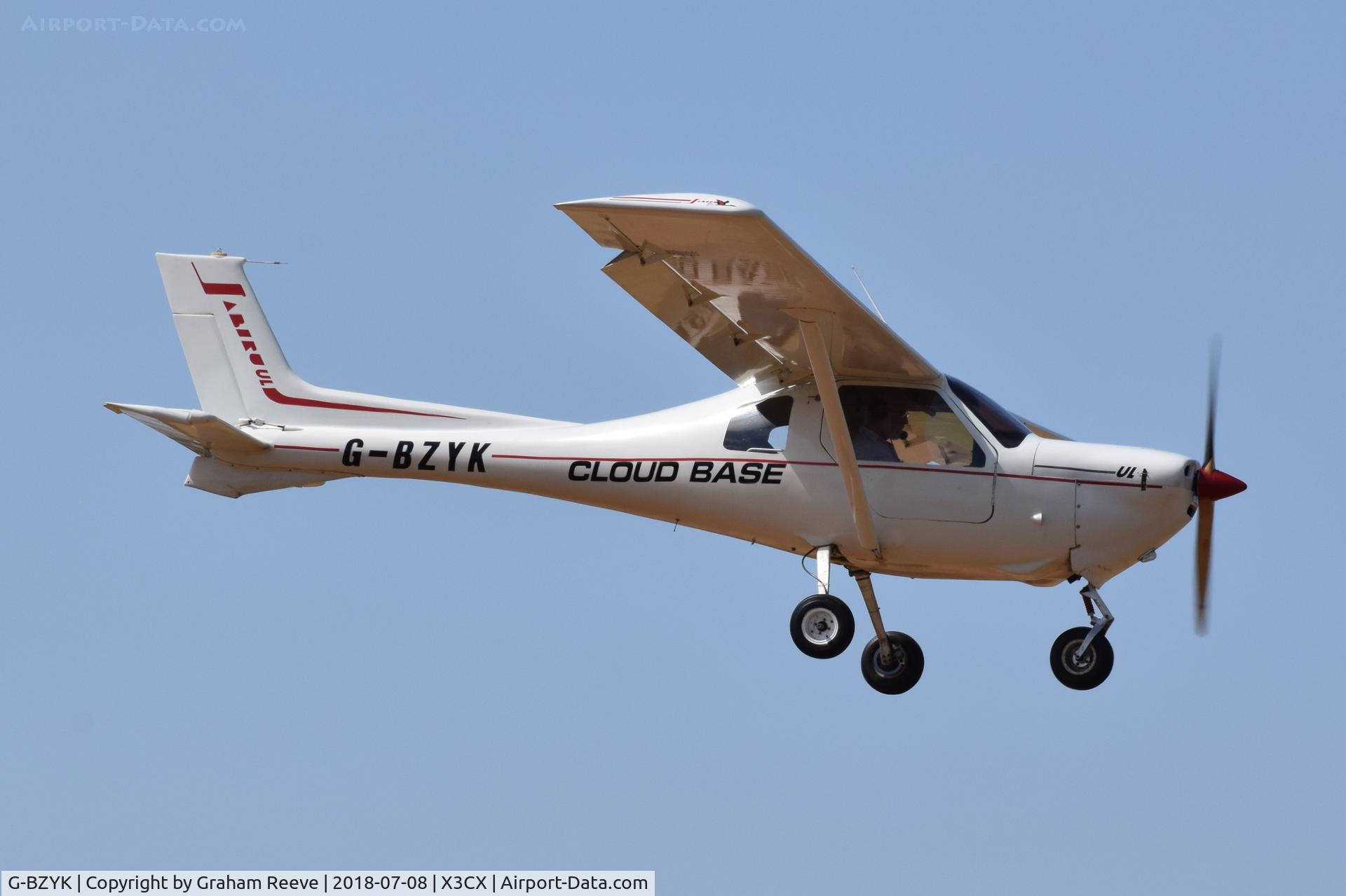 G-BZYK, 2002 Jabiru UL-450 C/N PFA 274A-13227, Landing at Northrepps.