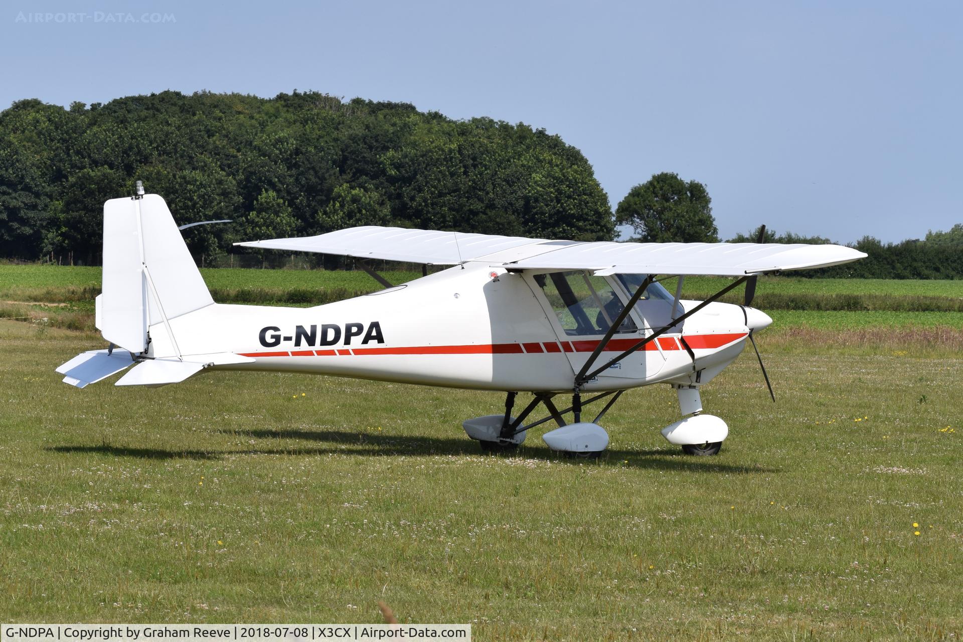 G-NDPA, 2003 Comco Ikarus C42 FB UK C/N PFA 322-14056, Parked at Northrepps.