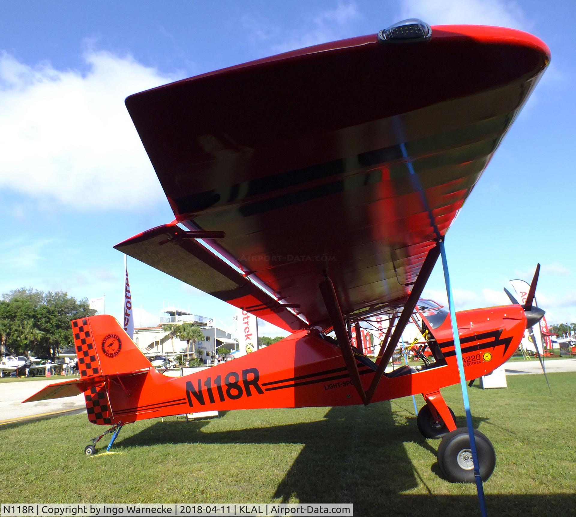 N118R, 2014 Aeropro CZ A220 C/N 42614, Aerotrek A220 (Aeropro Eurofox-2K) at 2018 Sun 'n Fun, Lakeland FL
