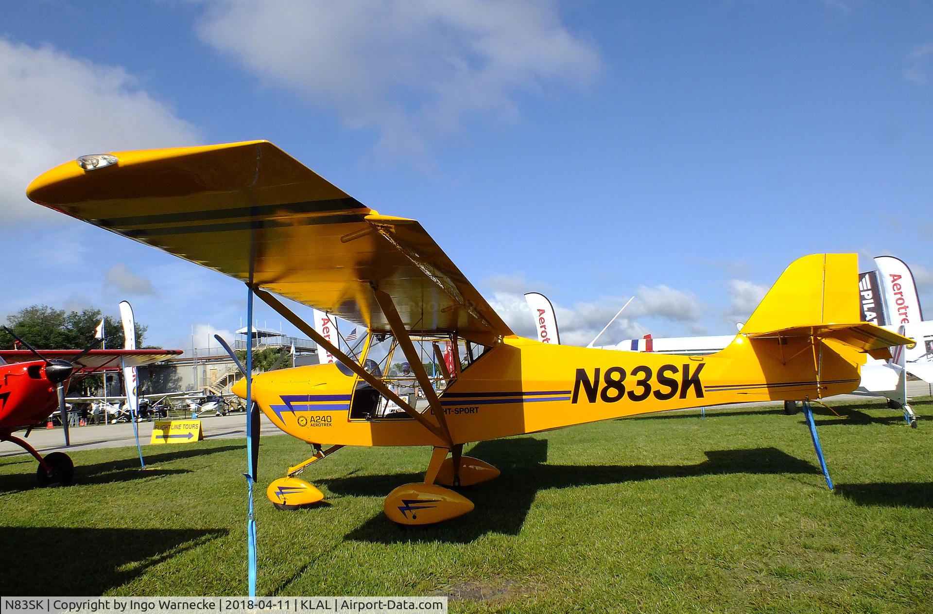 N83SK, Aeropro CZ A240 C/N 30209, Aerotrek A240 (Aeropro Eurofox-3K) at 2018 Sun 'n Fun, Lakeland FL