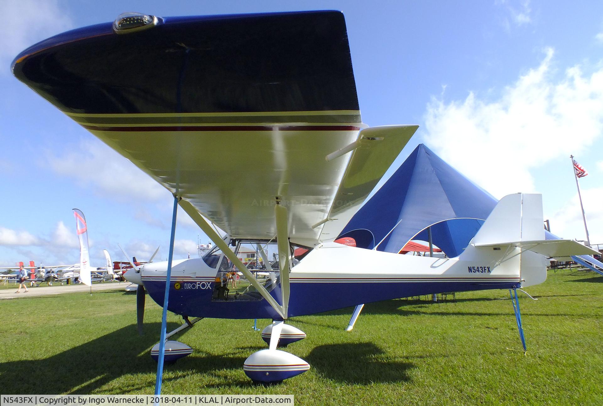 N543FX, 2007 Aeropro Eurofox C/N 001, Aeropro Eurofox at 2018 Sun 'n Fun, Lakeland FL