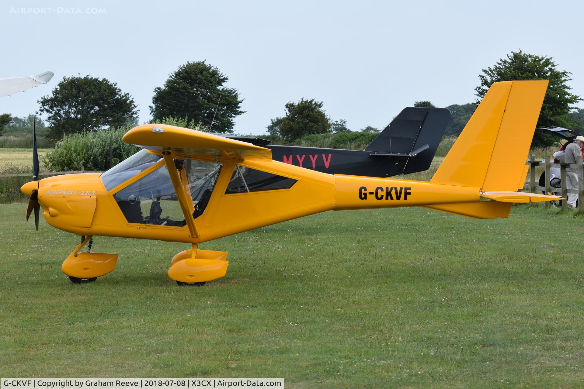 G-CKVF, 2018 Aeroprakt A22-LS Foxbat C/N LAA 317B-15464, Parked at Northrepps.