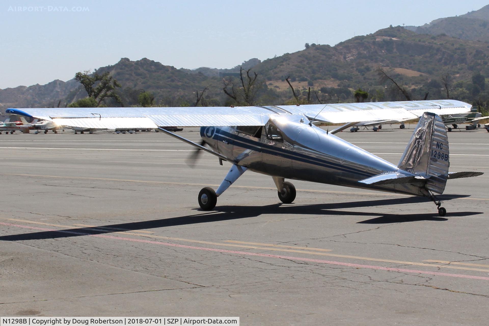 N1298B, 1947 Luscombe 8E Silvaire C/N 5925, 1947 Luscombe 8E SILVAIRE, Continental C85 85 Hp, taxi