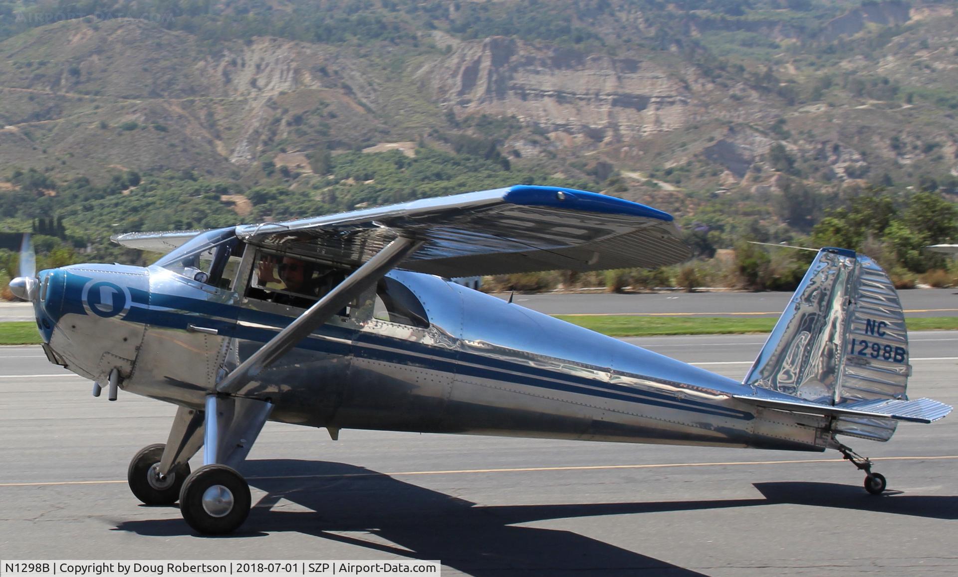 N1298B, 1947 Luscombe 8E Silvaire C/N 5925, 1947 Luscombe 8E SILVAIRE, Continental C85 85 Hp, taxi