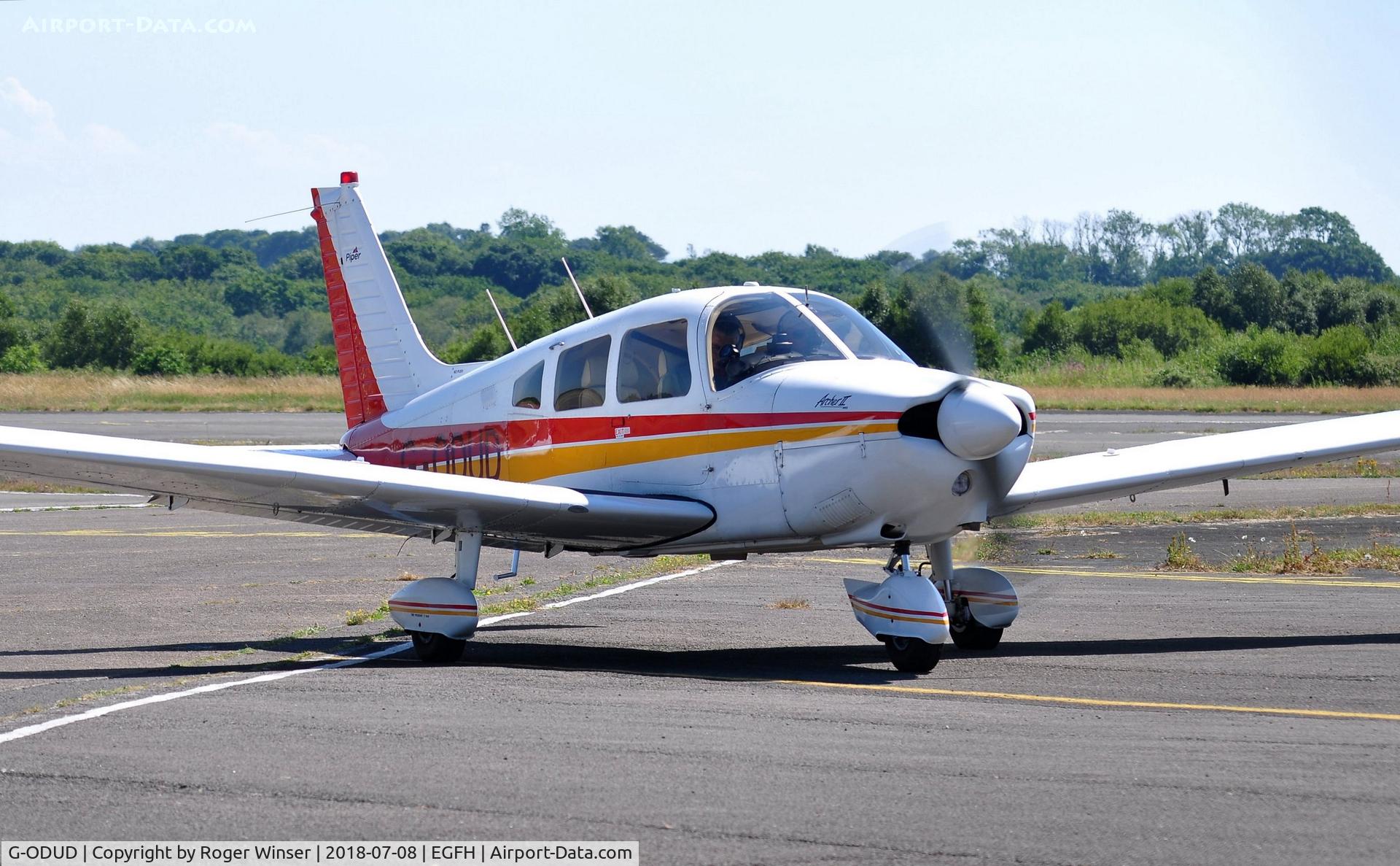 G-ODUD, 1977 Piper PA-28-181 Cherokee Archer II C/N 28-7790107, Visiting Archer II.